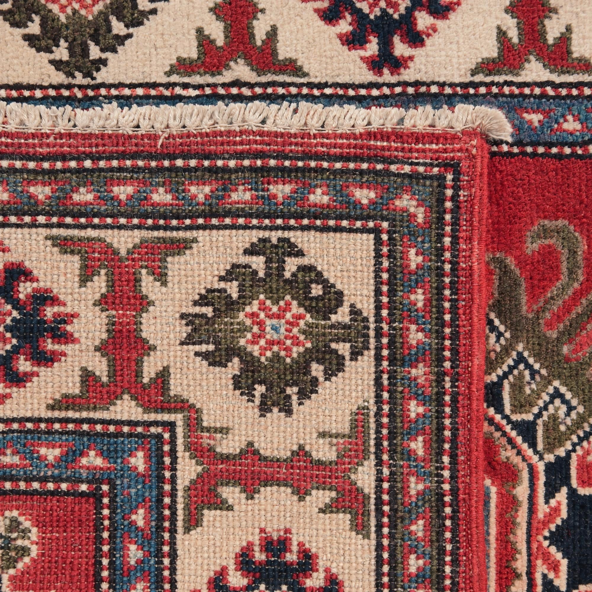 80cm x 120cm Handgeknüpft Kazak Teppich