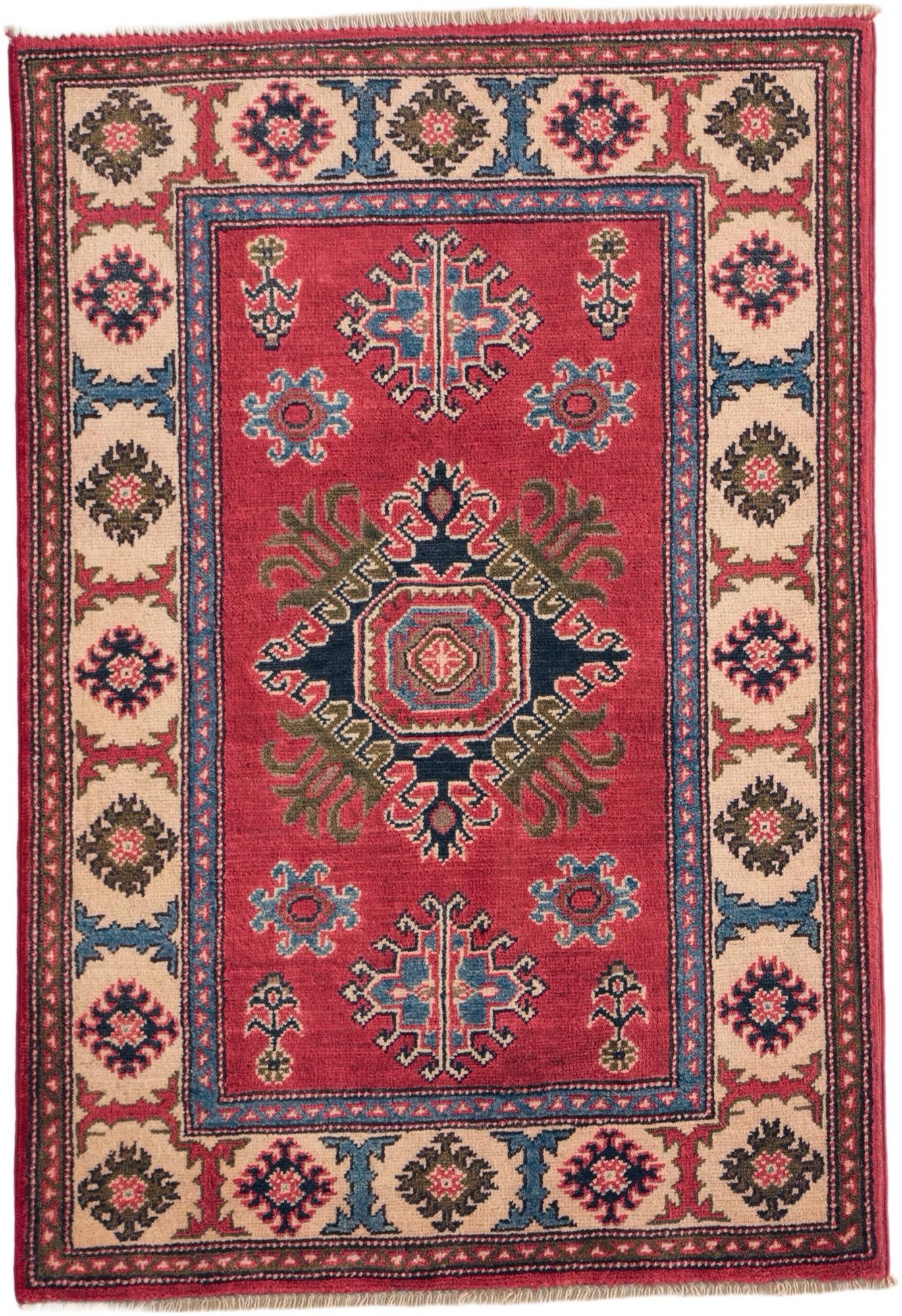 2' 8 x 3' 11 Hand Knotted Kazak Rug