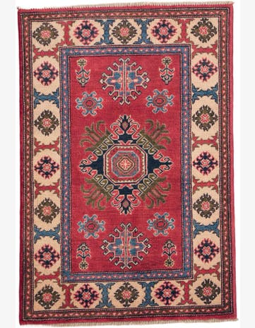 2' 8 x 3' 11 Hand Knotted Kazak Rug