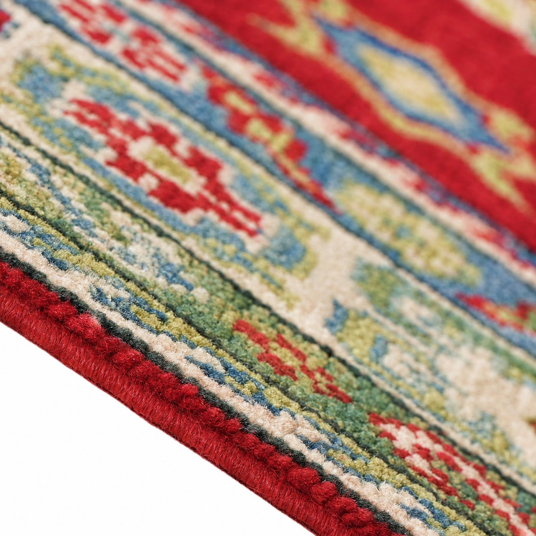 150cm x 210cm Handgeknüpft Kazak Teppich