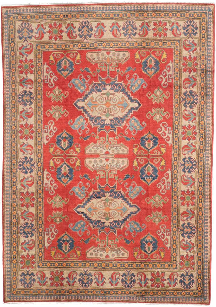 7' 7 x 10' 10 Hand Knotted Kazak Rug