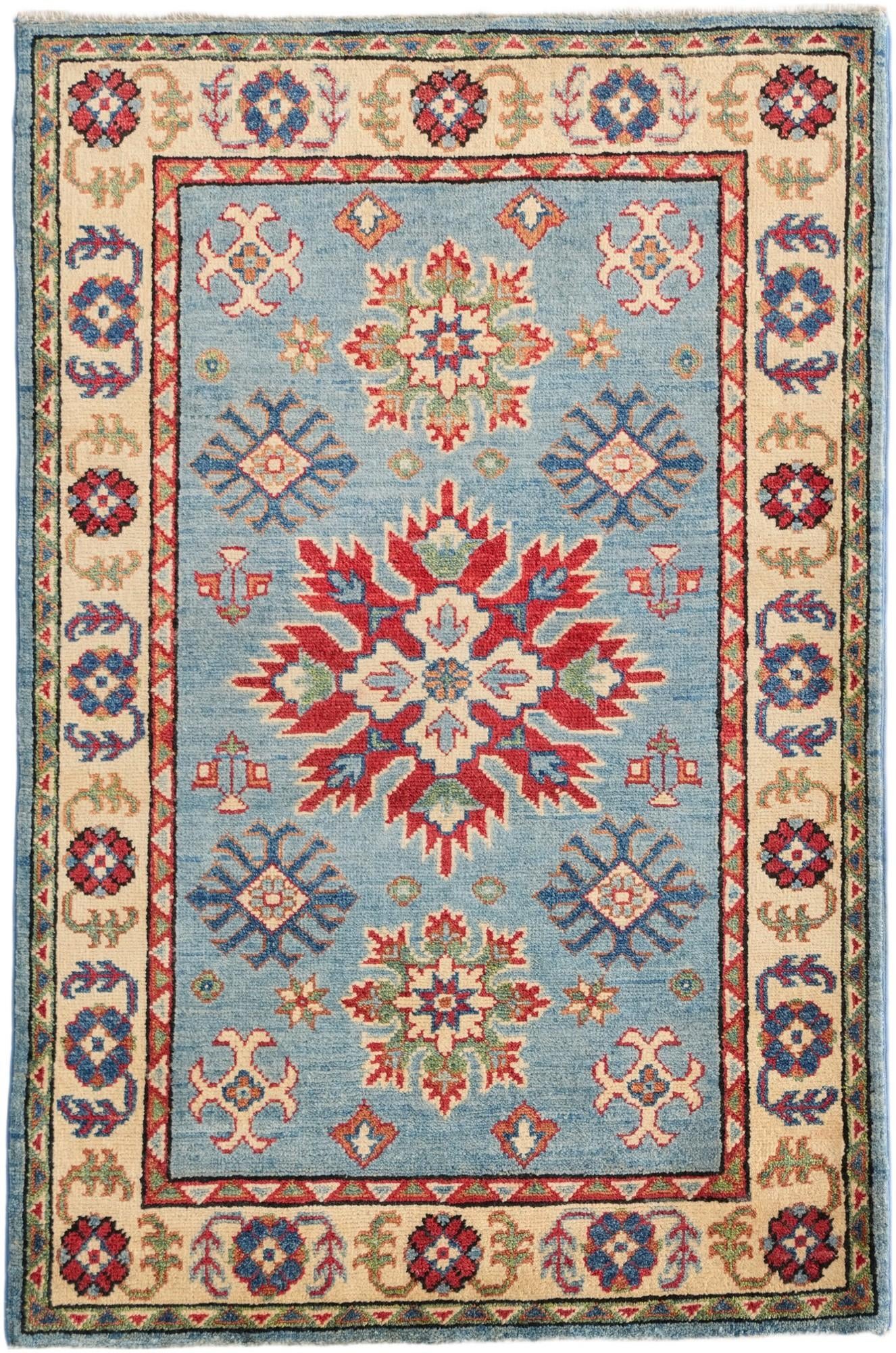 2' 9 x 4' 2 Hand Knotted Kazak Rug