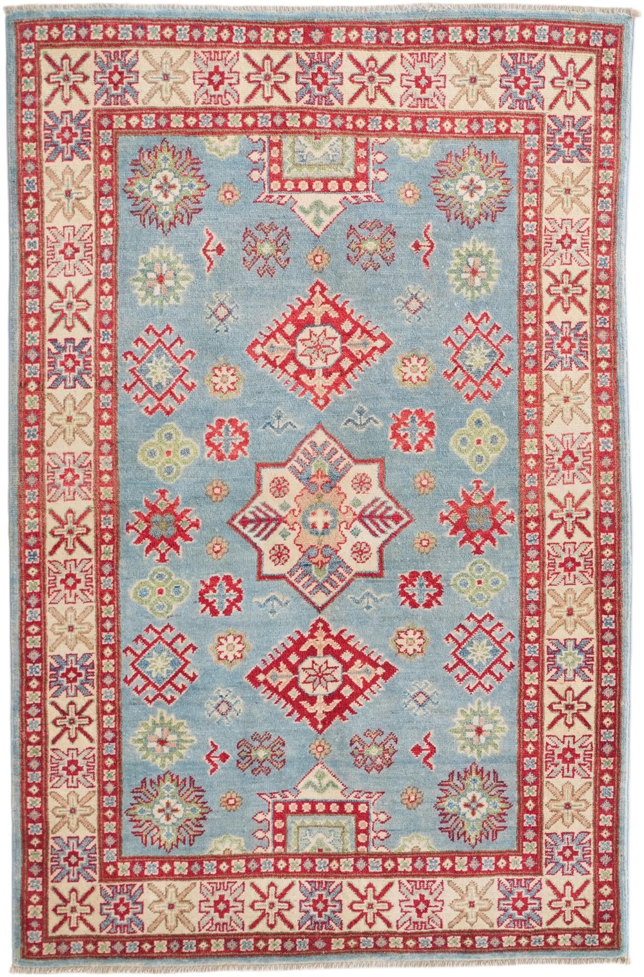 3' 4 x 5' 1 Hand Knotted Kazak Rug