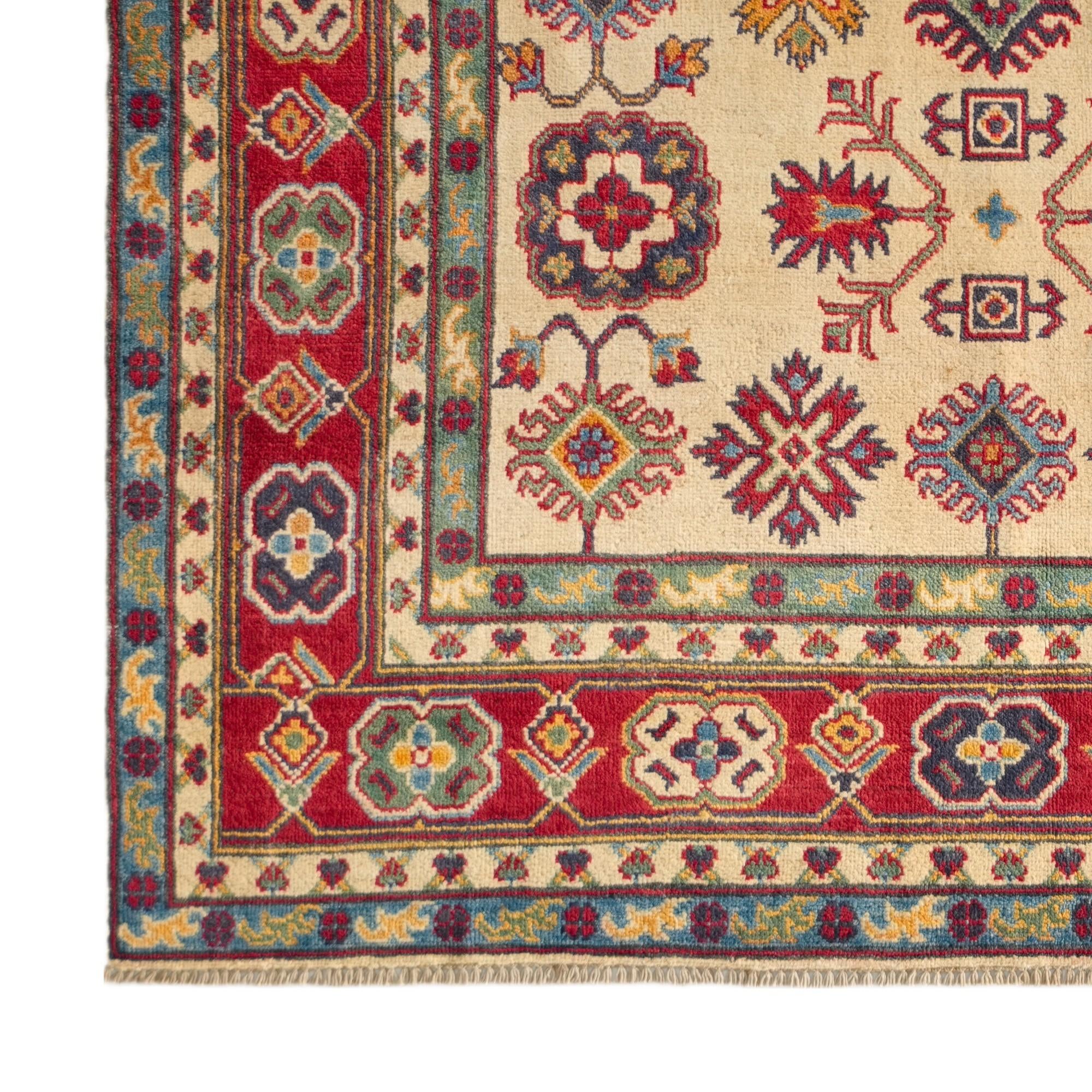 155cm x 215cm Hand Knotted Kazak Rug