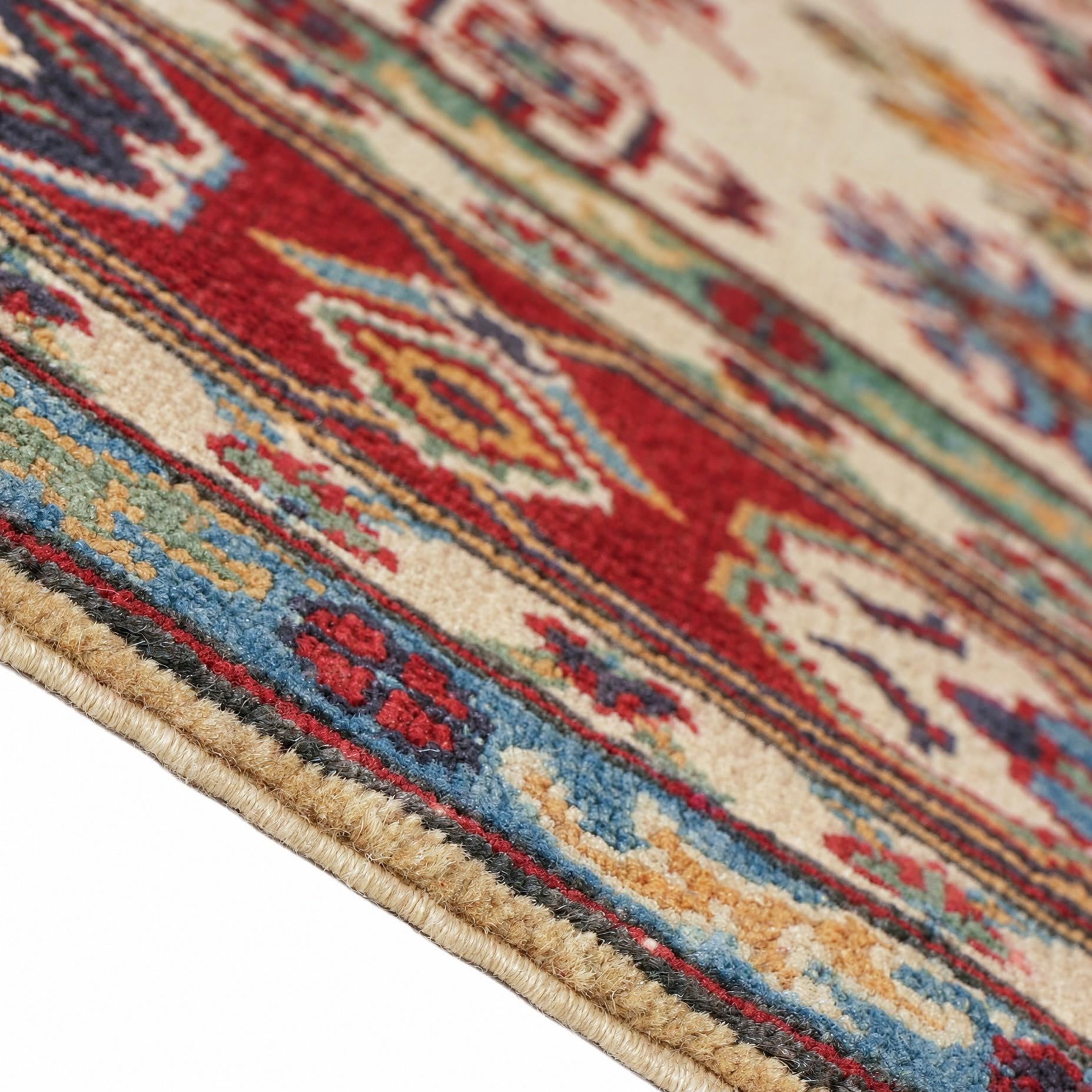 155cm x 215cm Handgeknüpft Kazak Teppich