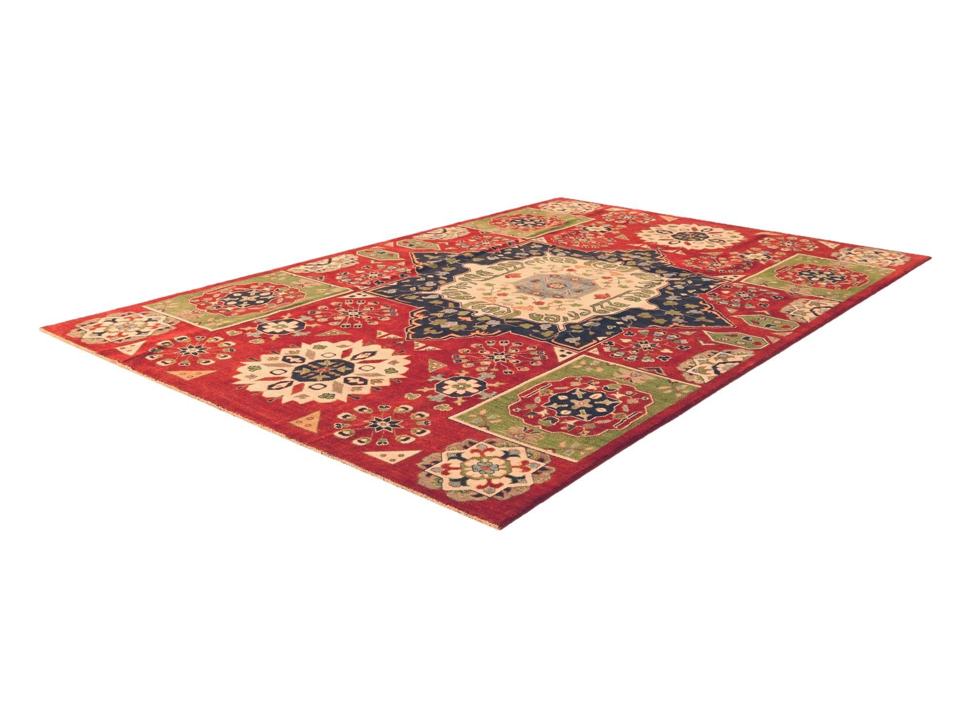 6' 7 x 9' 7 Hand Knotted Kazak Rug