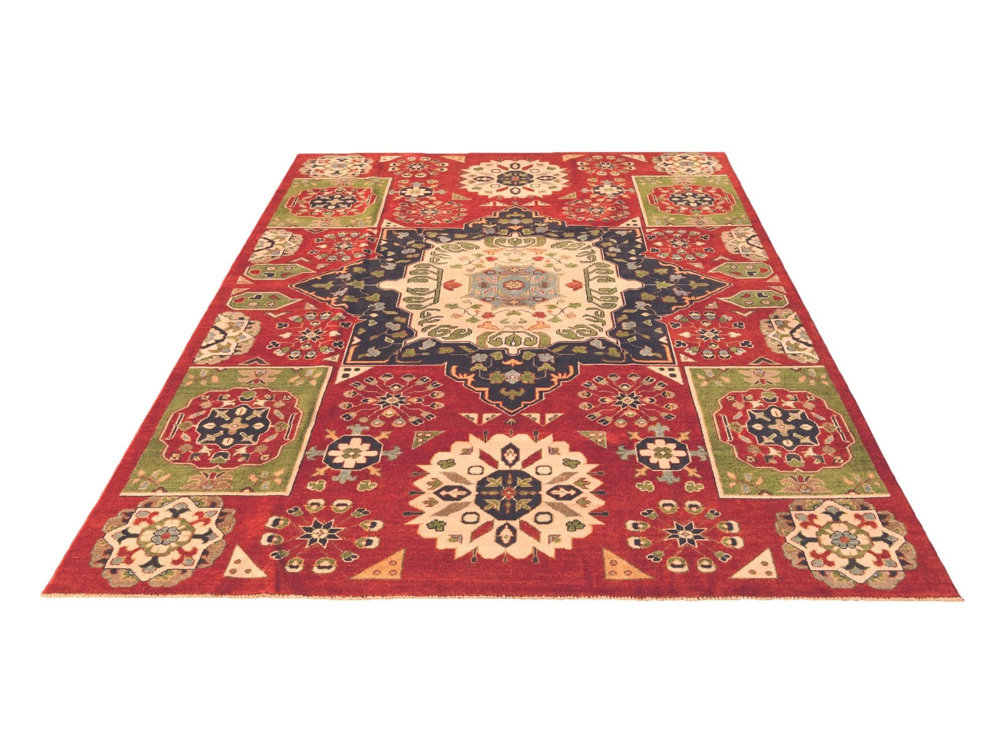 6' 7 x 9' 7 Hand Knotted Kazak Rug