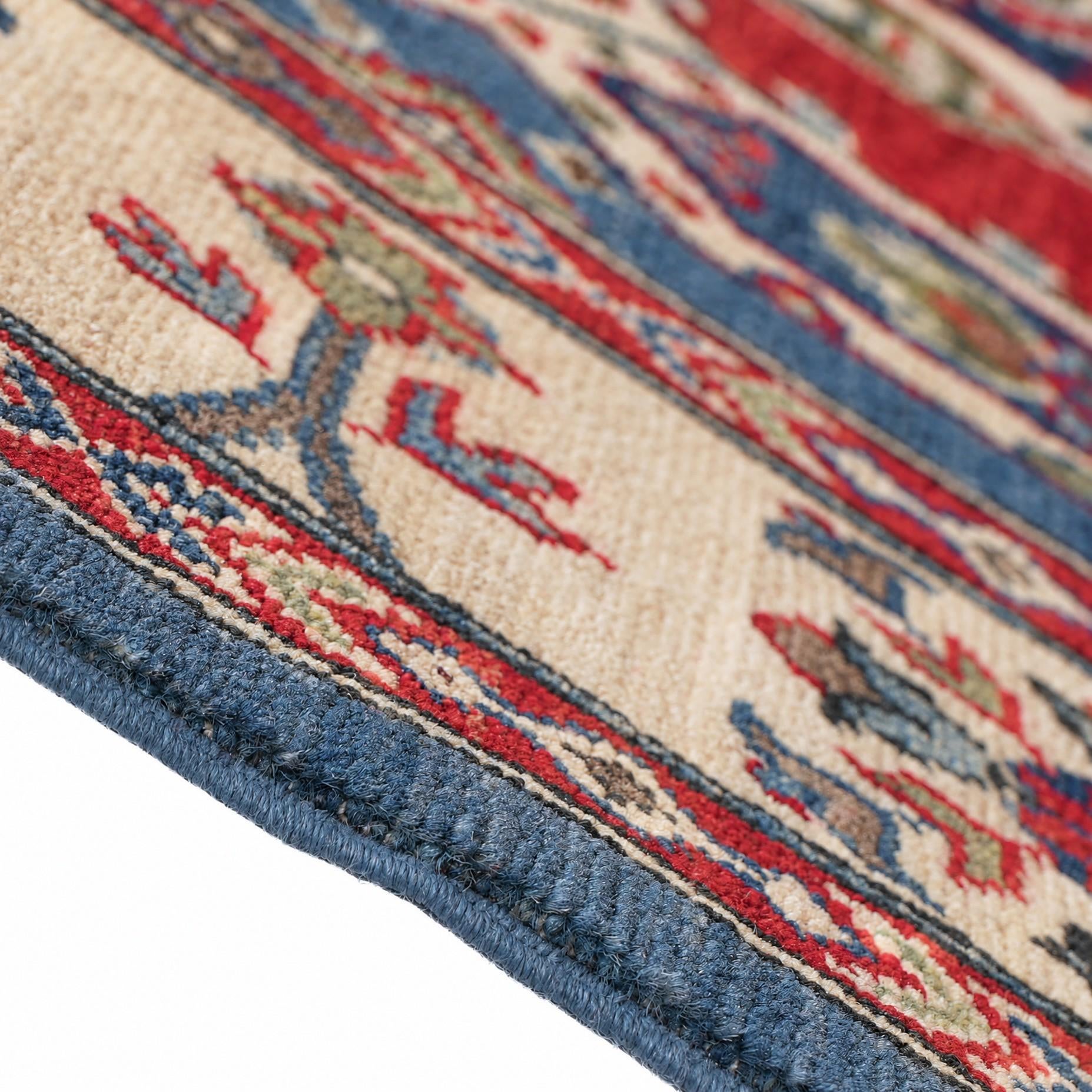Detail image 8 of 11: 5' 1 x 6' 5 Hand Knotted Kazak Rug