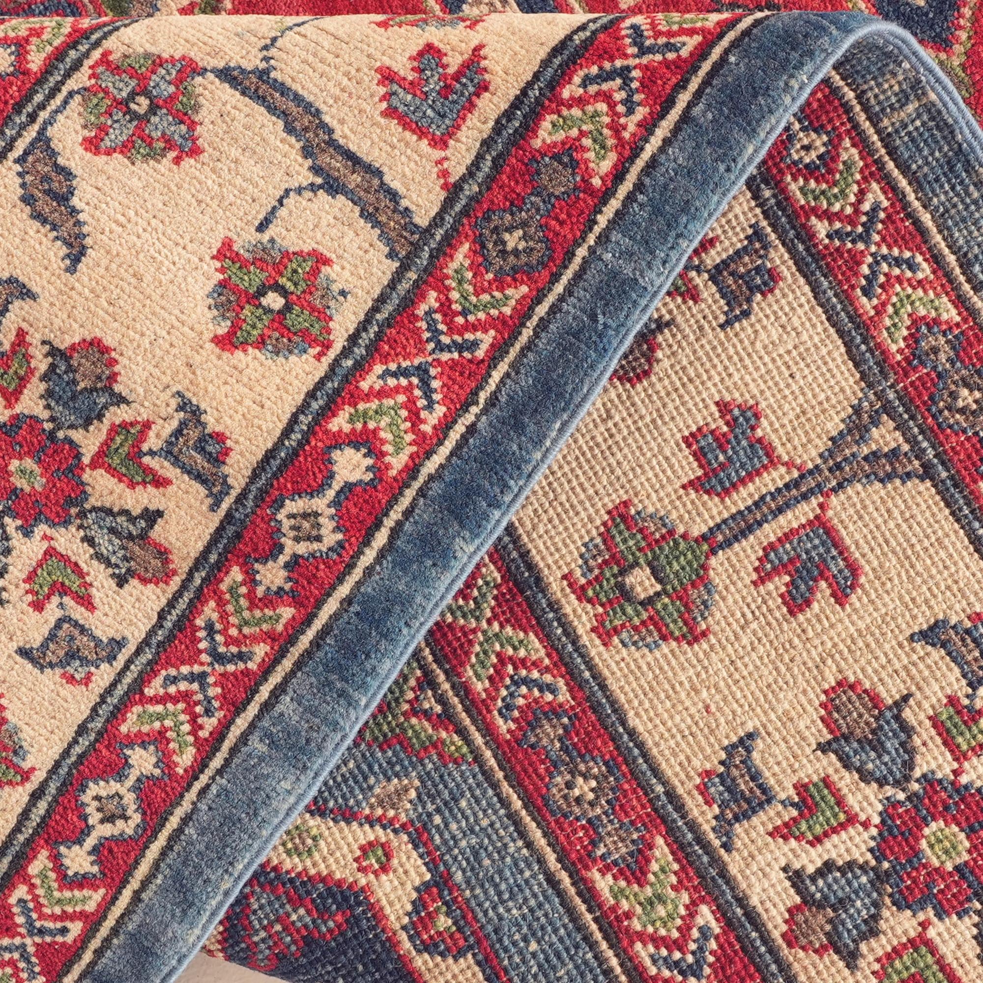 Detail image 9 of 11: 5' 1 x 6' 5 Hand Knotted Kazak Rug