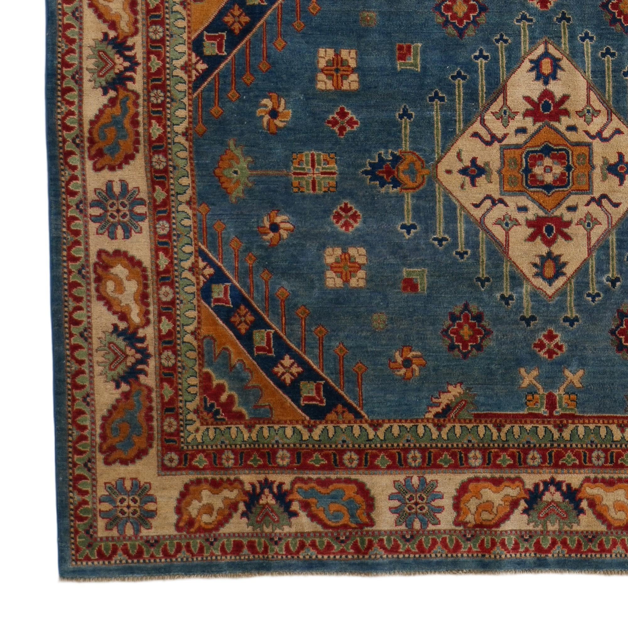 7' 10 x 10' 4 Hand Knotted Kazak Rug