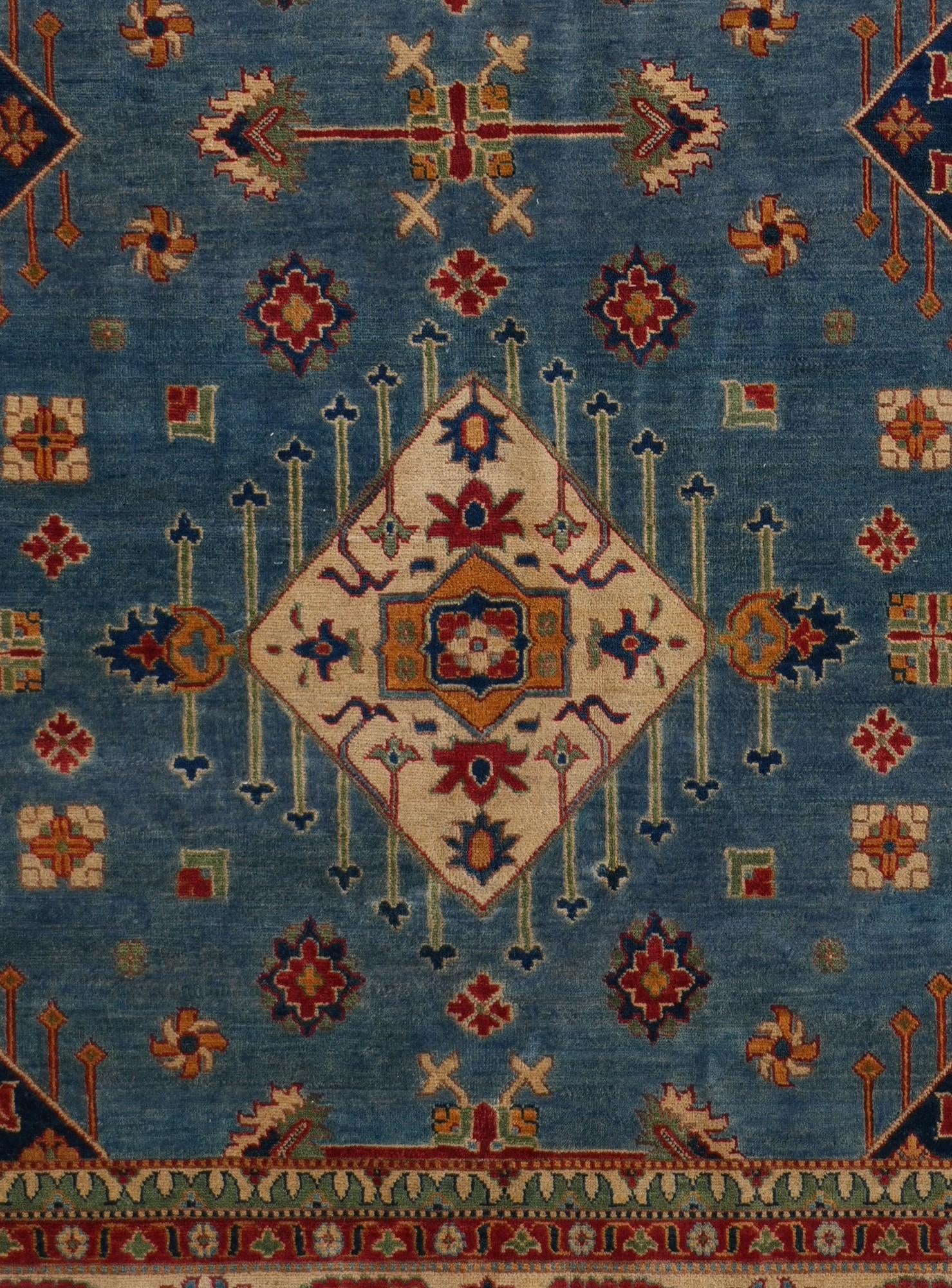 7' 10 x 10' 4 Hand Knotted Kazak Rug