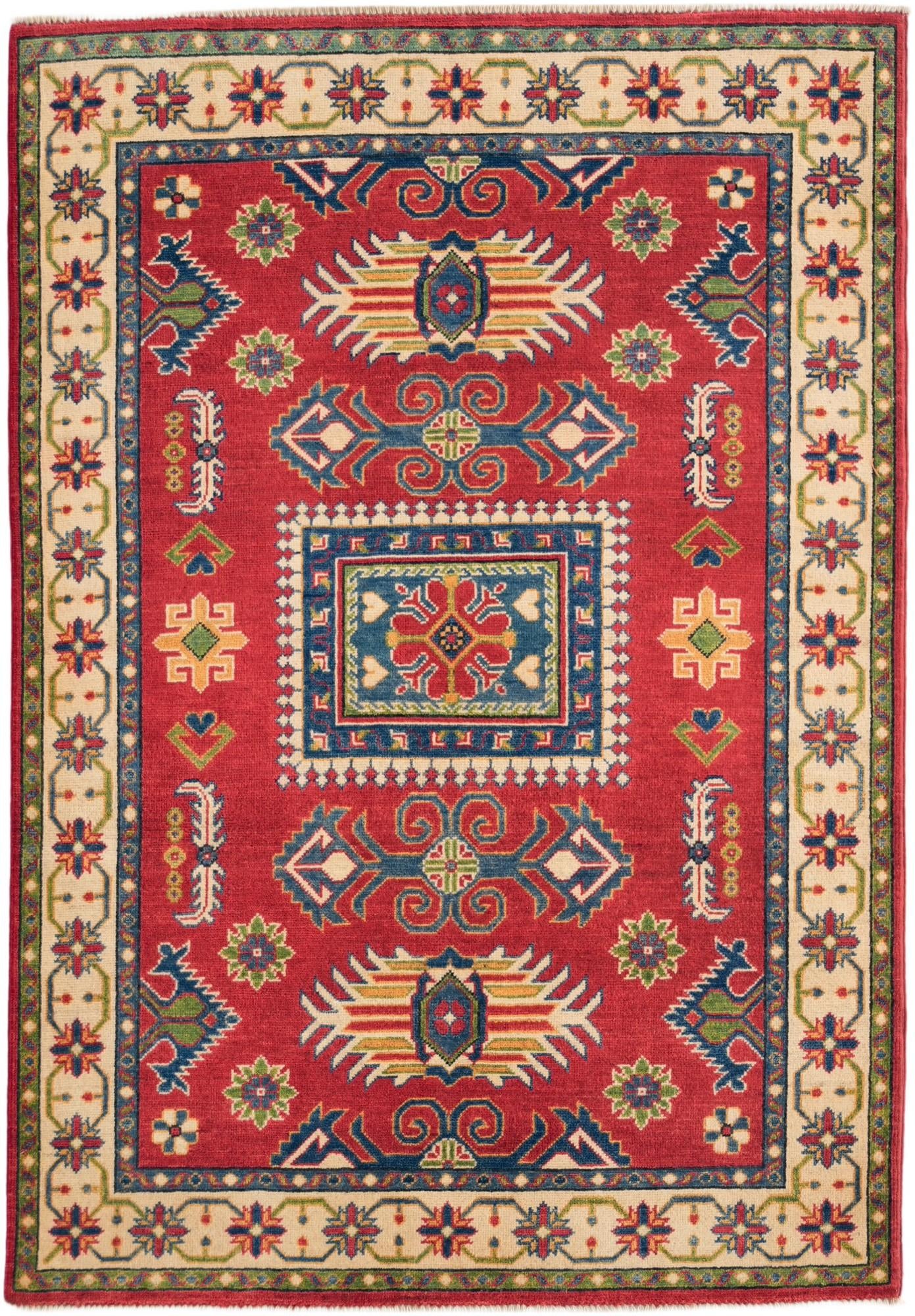 4' 2 x 6' Hand Knotted Kazak Rug