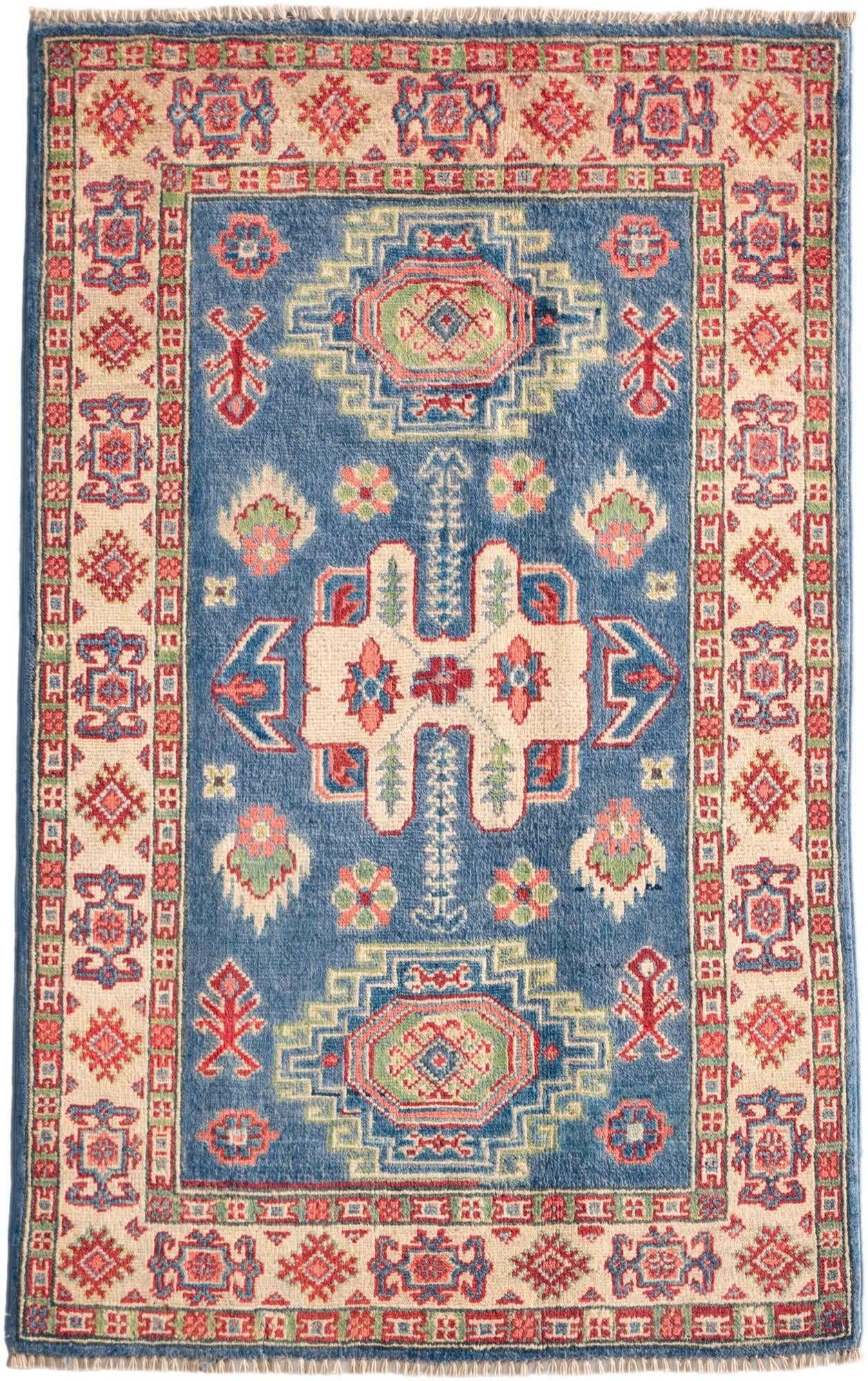 2' 7 x 4' 2 Hand Knotted Kazak Rug