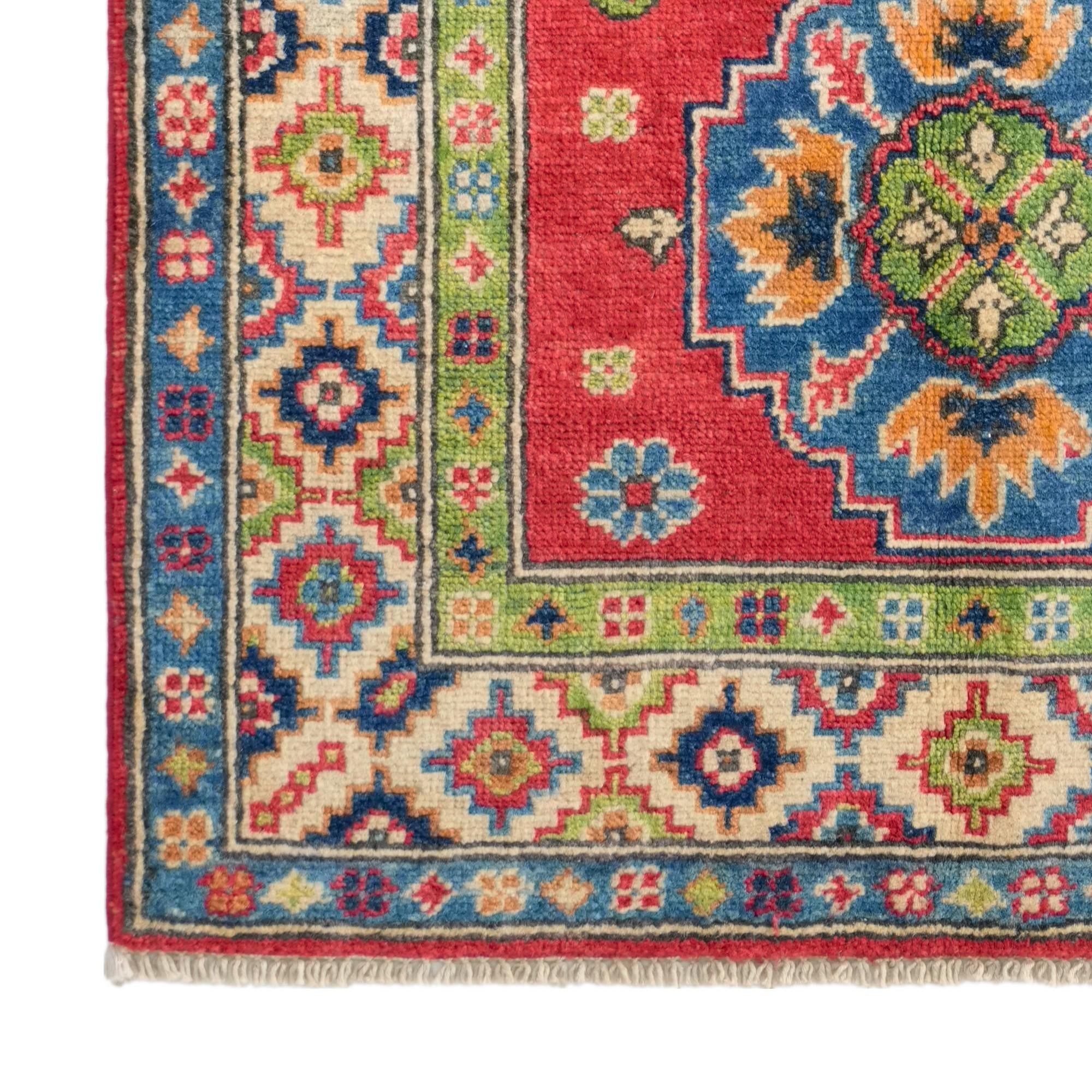 2' 7 x 4' 3 Hand Knotted Kazak Rug