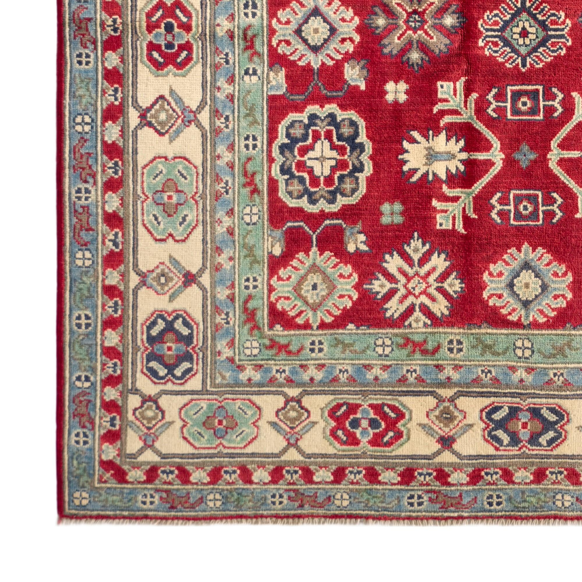 155cm x 215cm Hand Knotted Kazak Rug