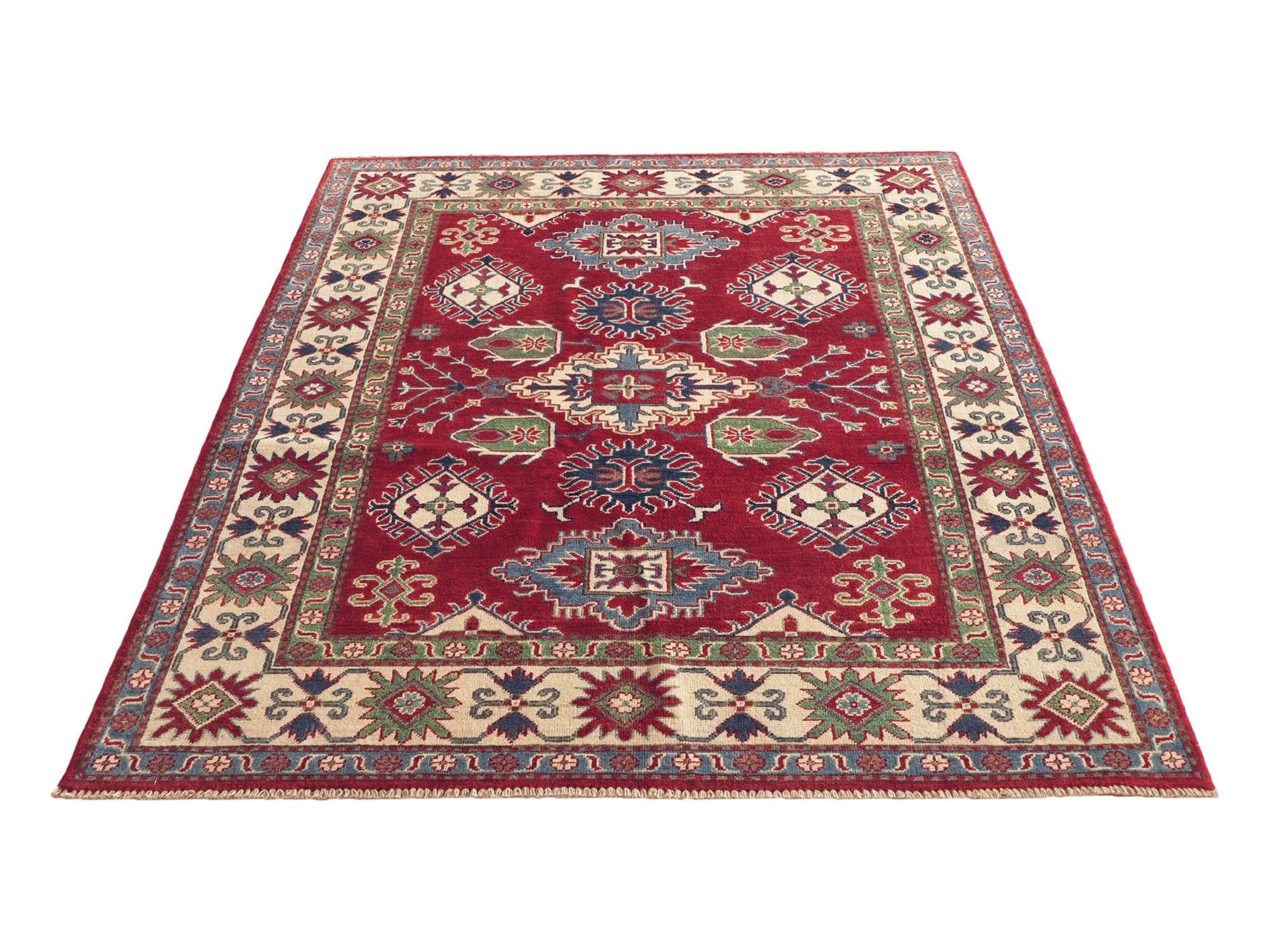 Detail image 5 of 12: 5' 1 x 7' 3 Hand Knotted Kazak Rug