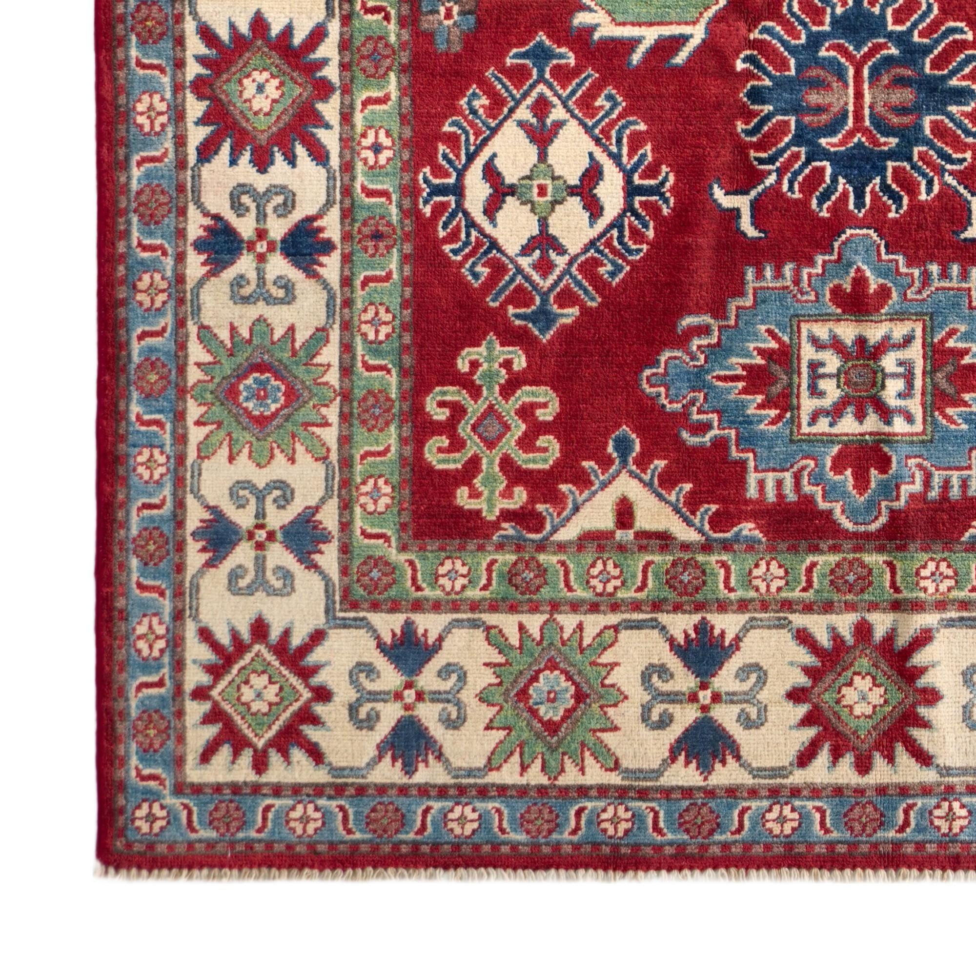 Detail image 7 of 12: 5' 1 x 7' 3 Hand Knotted Kazak Rug