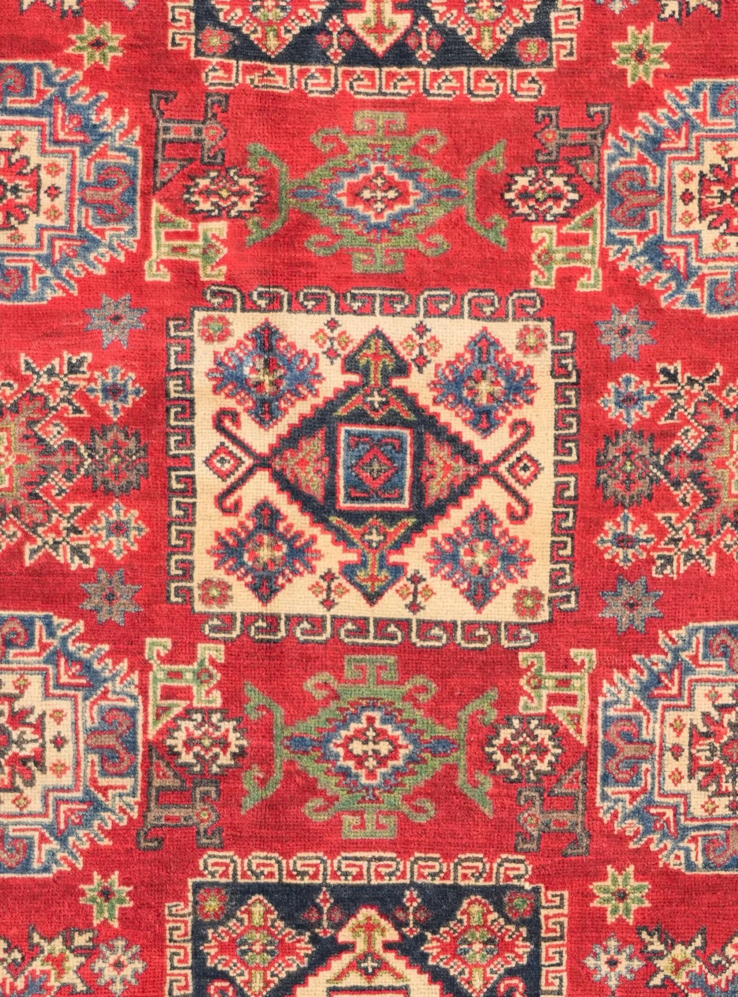 5' x 6' 9 Hand Knotted Kazak Rug