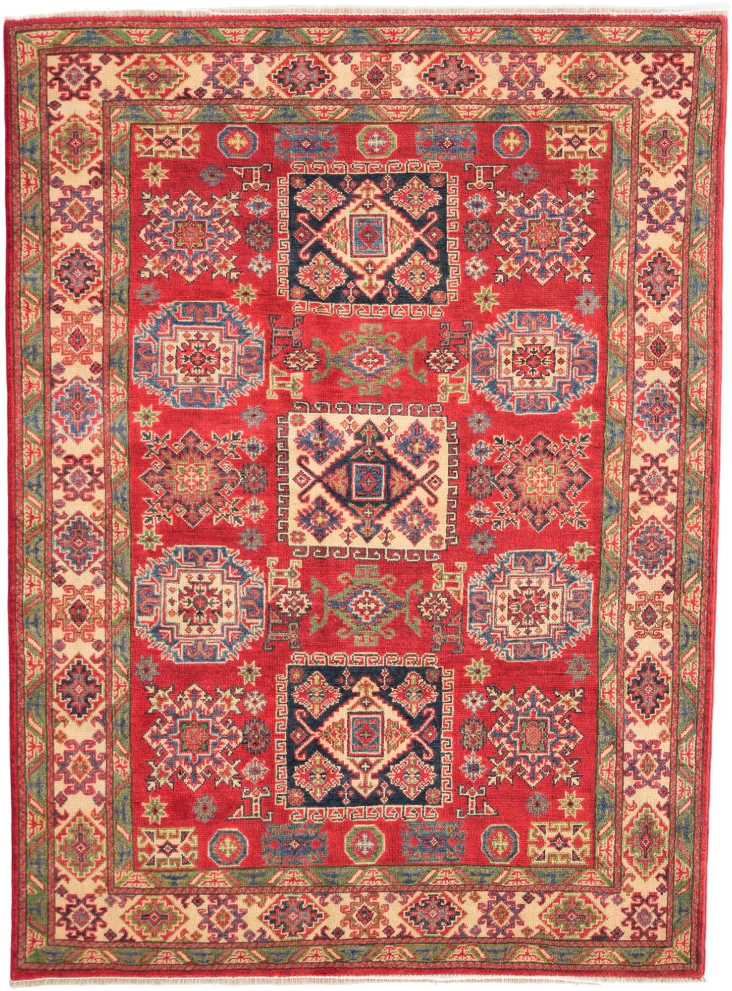 5' x 6' 9 Hand Knotted Kazak Rug