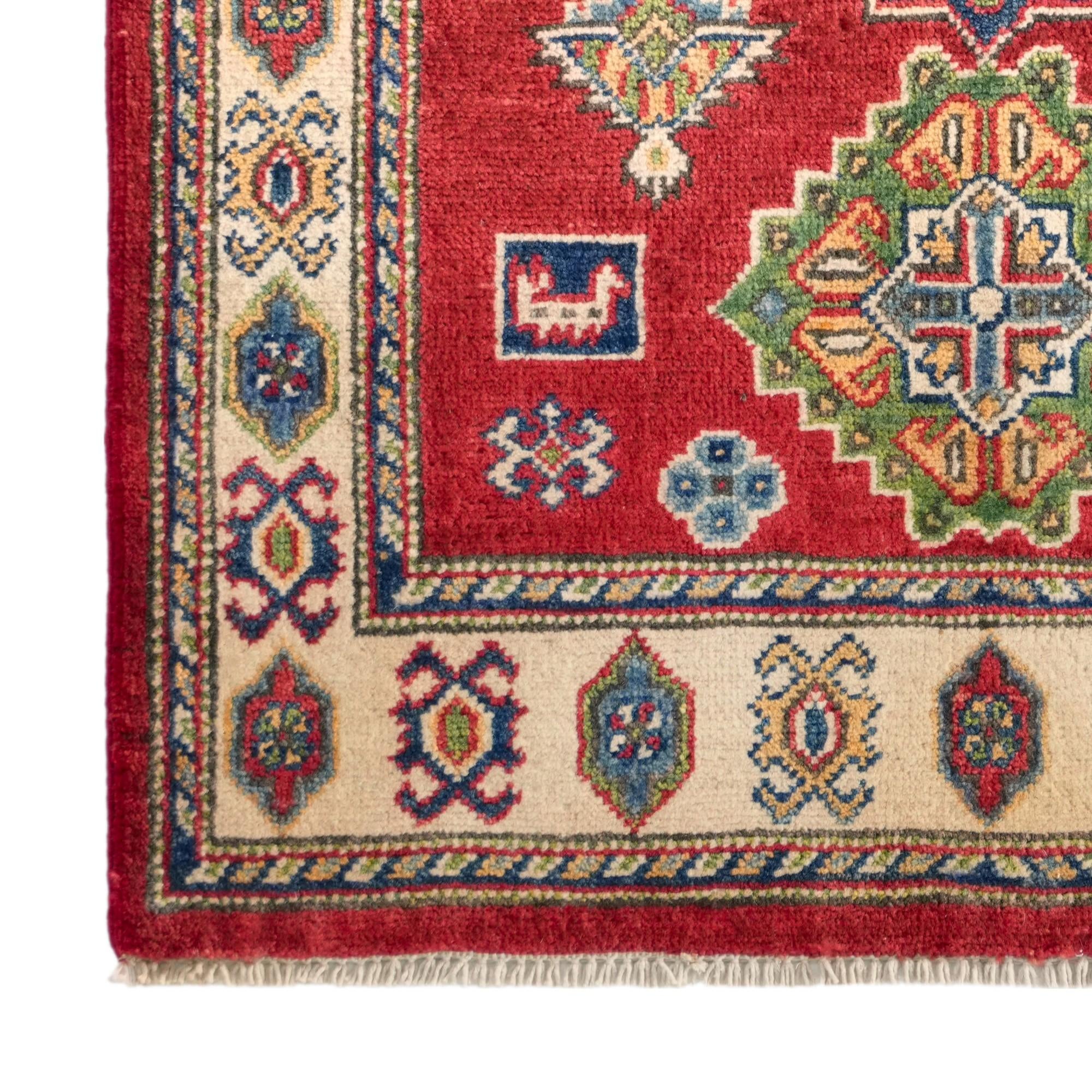 2' 9 x 4' 2 Hand Knotted Kazak Rug
