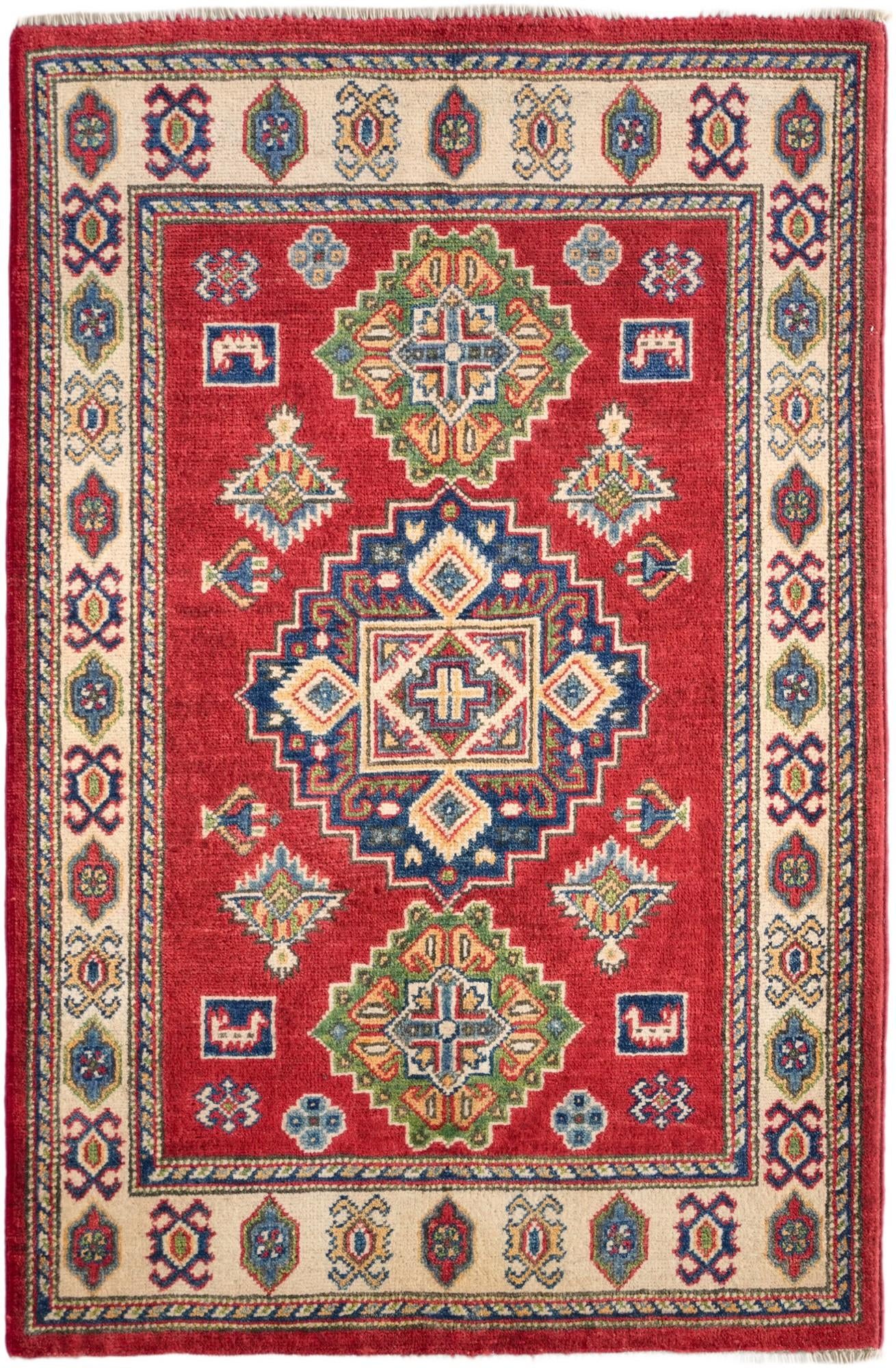2' 9 x 4' 2 Hand Knotted Kazak Rug