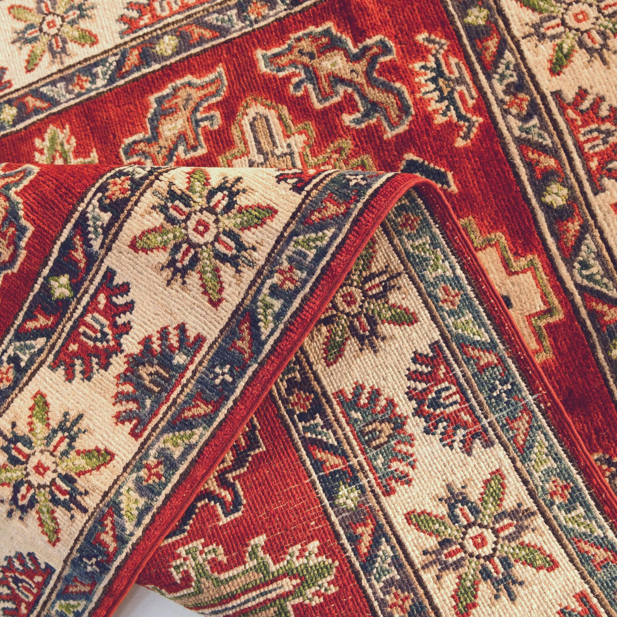 3' 4 x 5' 1 Hand Knotted Kazak Rug