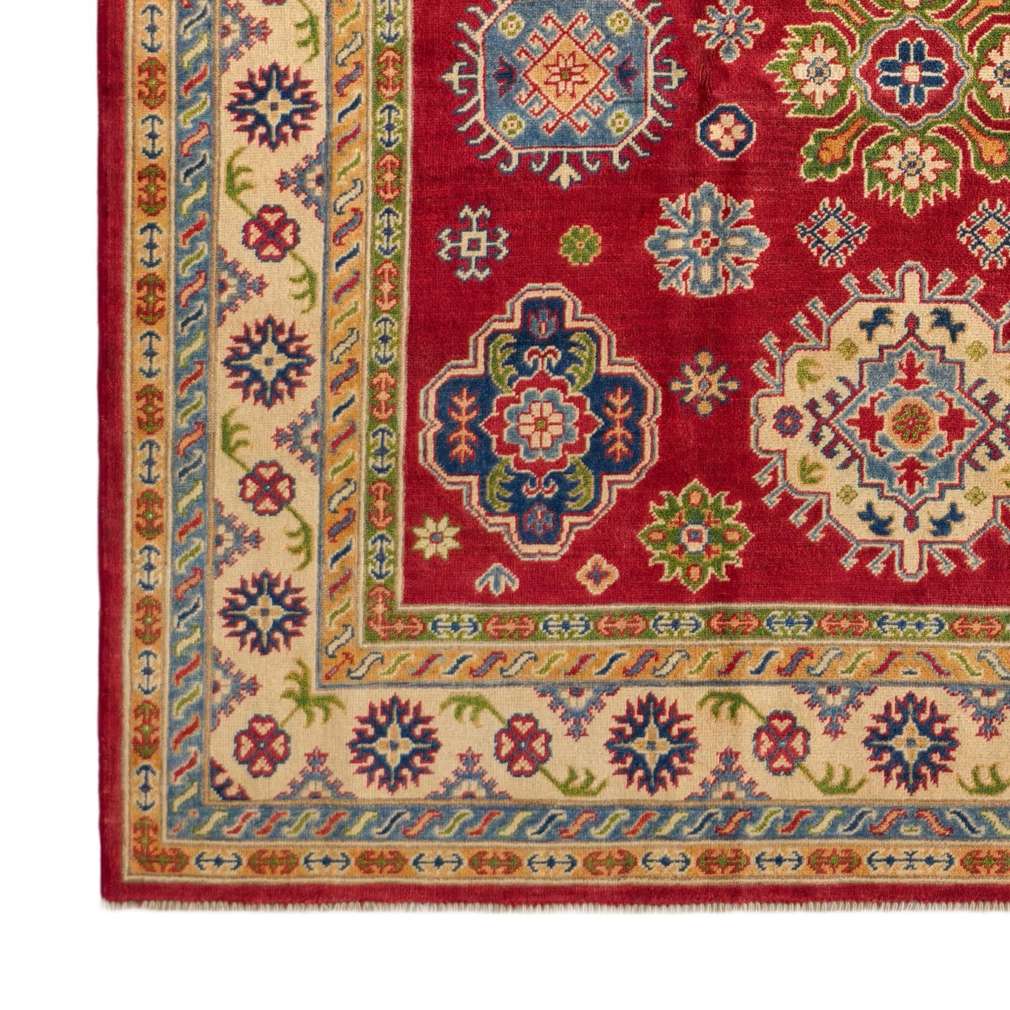 Detail image 7 of 10: 6' 9 x 9' 11 Hand Knotted Kazak Rug