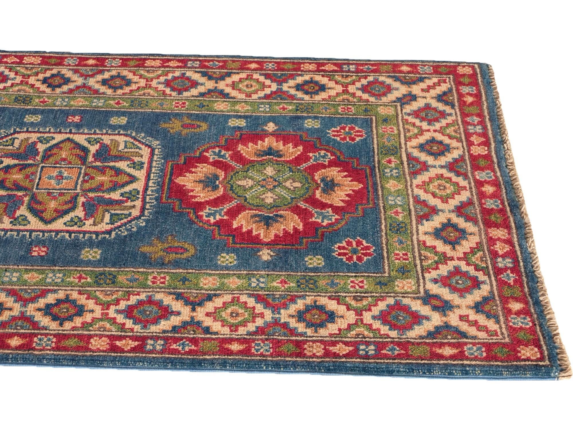 80cm x 125cm Hand Knotted Kazak Rug