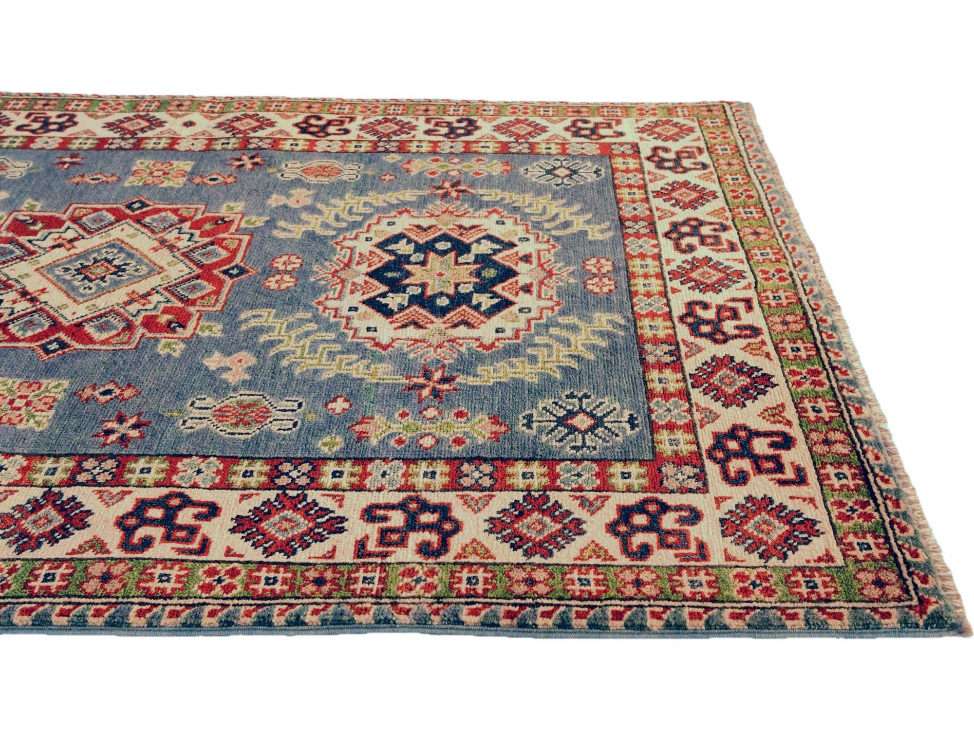 3' 3 x 5' Hand Knotted Kazak Rug