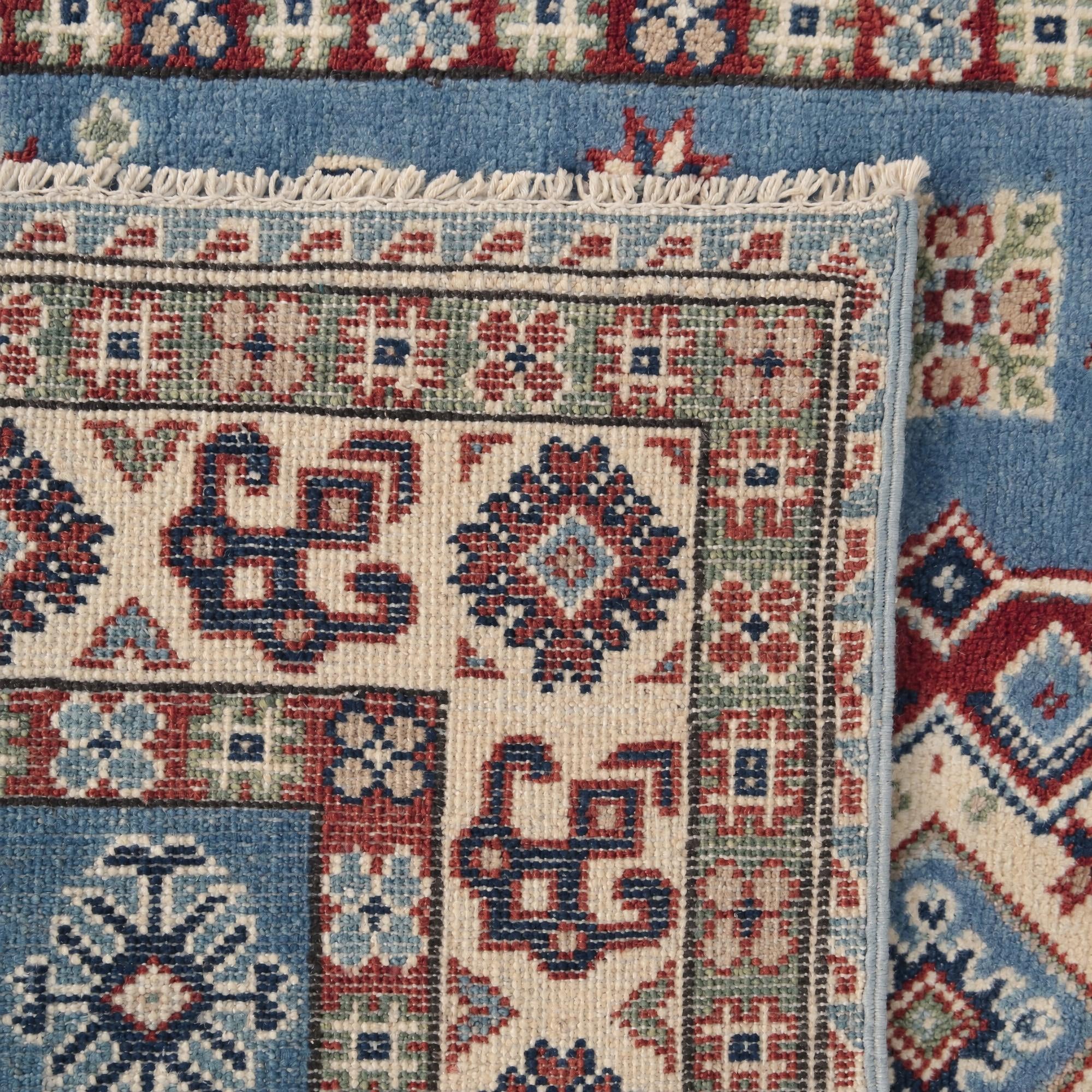 100cm x 150cm Handgeknüpft Kazak Teppich