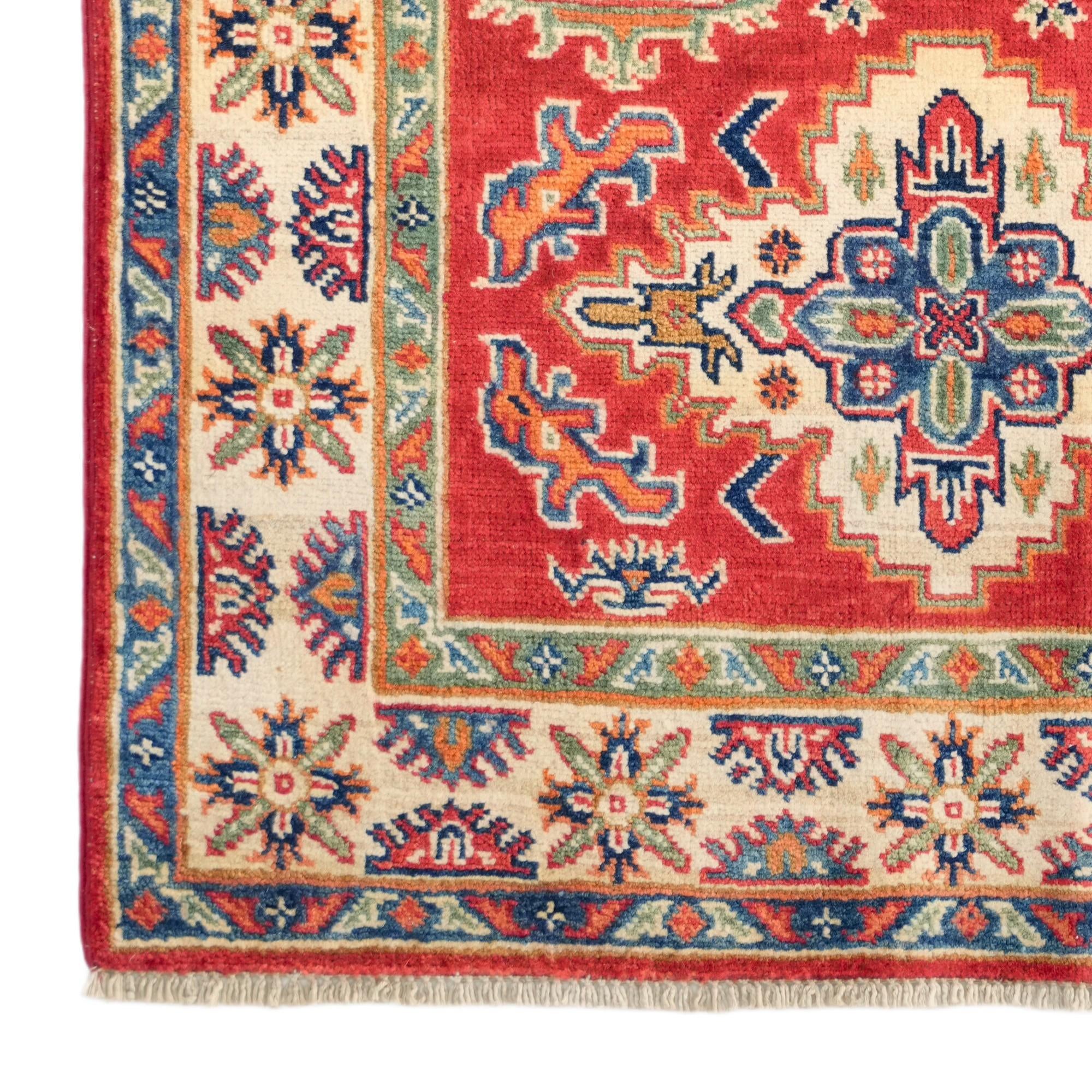 95cm x 150cm Hand Knotted Kazak Rug