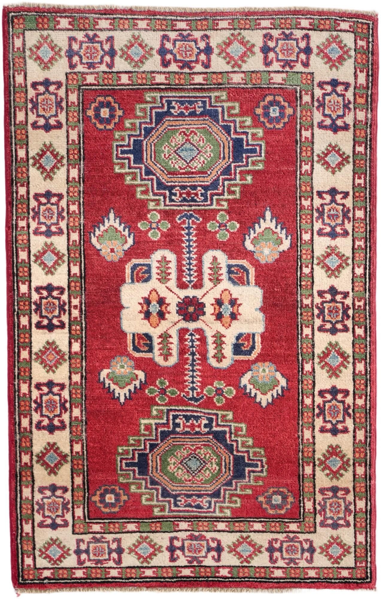 2' 7 x 4' 2 Hand Knotted Kazak Rug