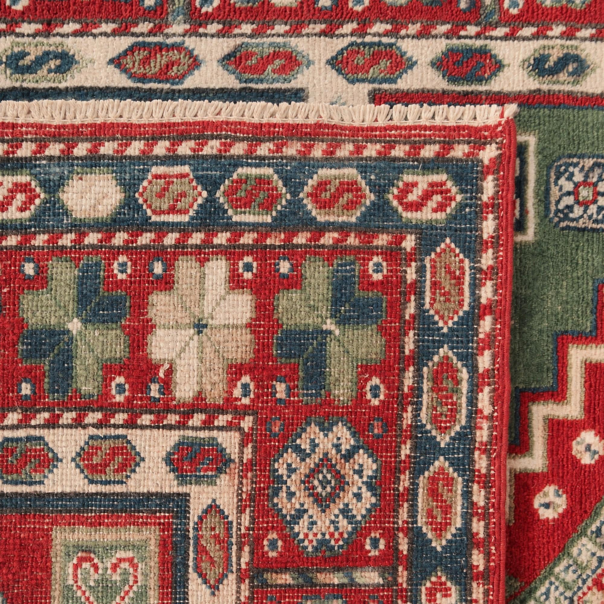 115cm x 195cm Handgeknüpft Kazak Teppich