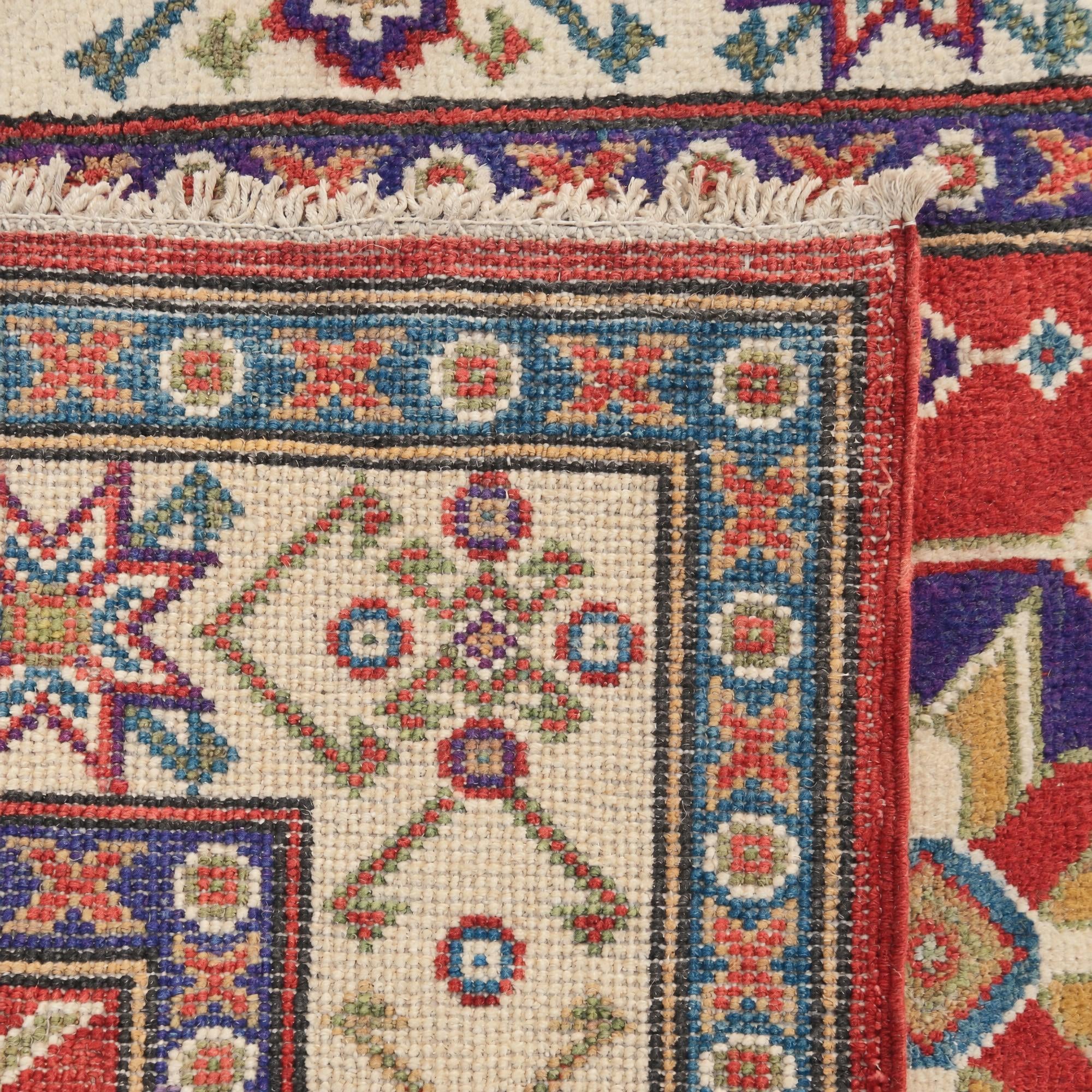 80cm x 125cm Hand Knotted Kazak Rug