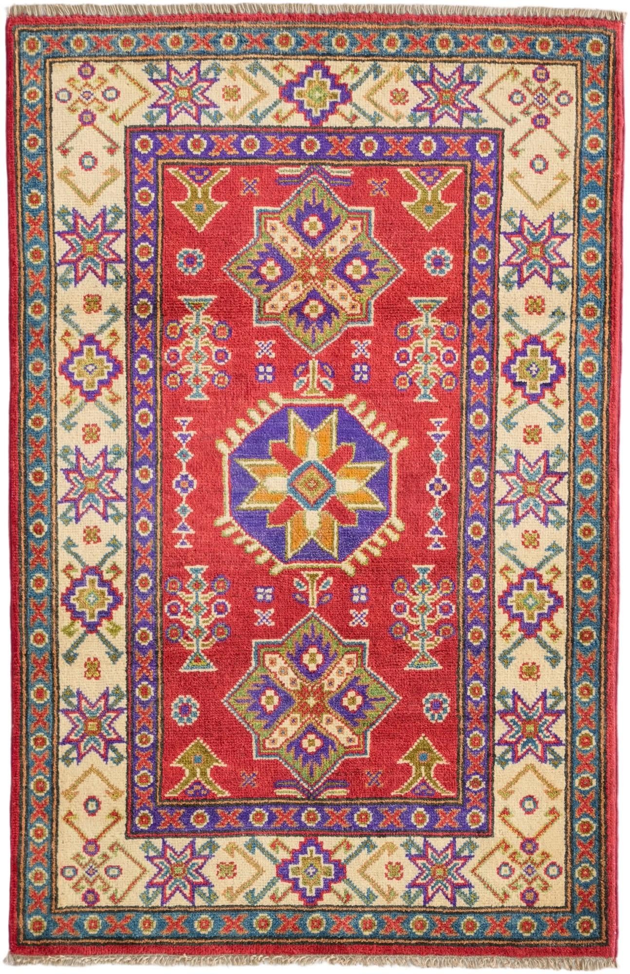 2' 8 x 4' 2 Hand Knotted Kazak Rug