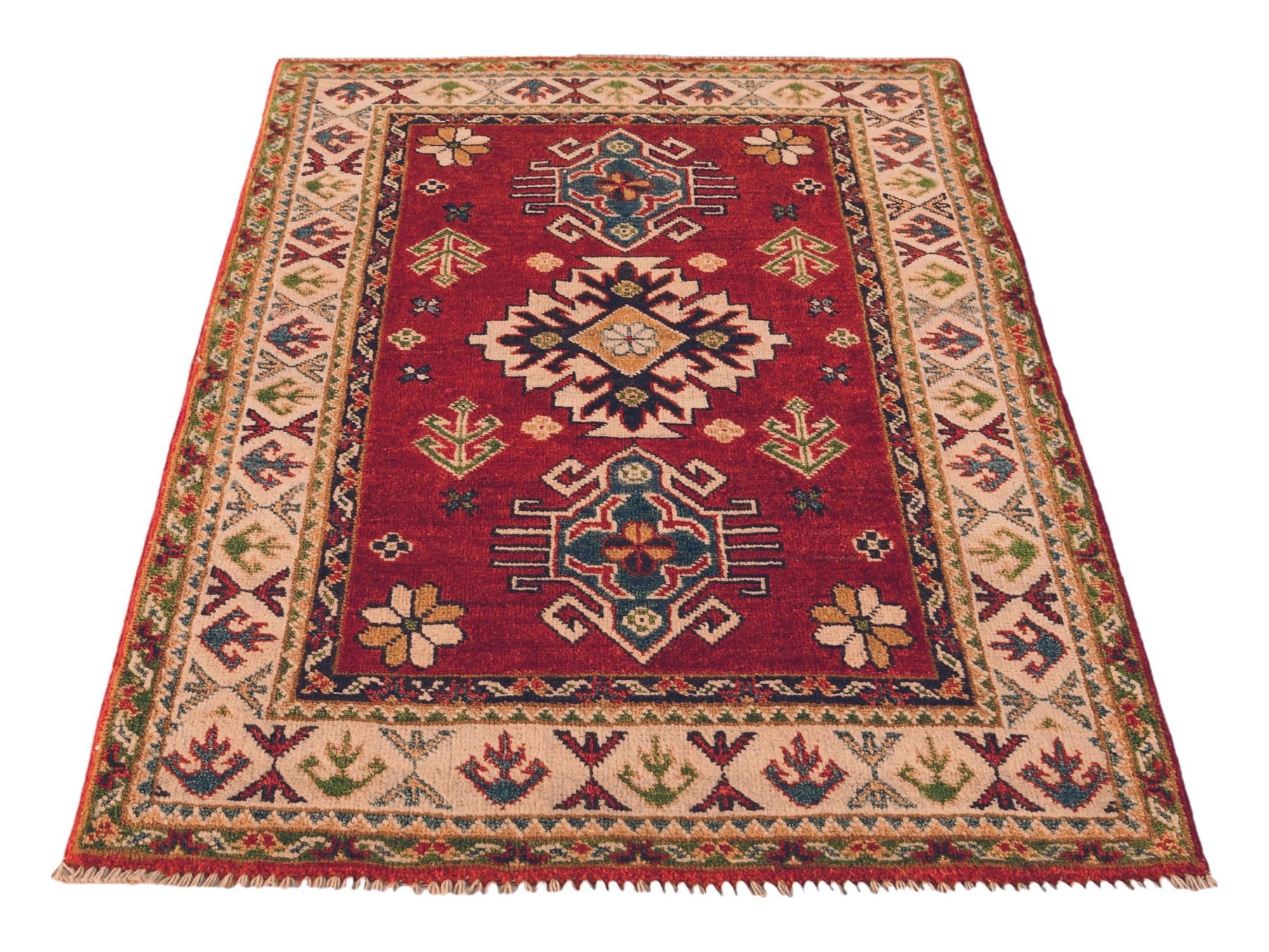 2' 9 x 4' 3 Hand Knotted Kazak Rug