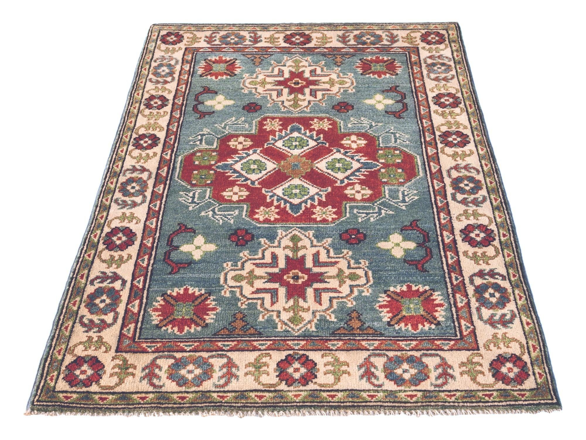 2' 9 x 4' 2 Hand Knotted Kazak Rug