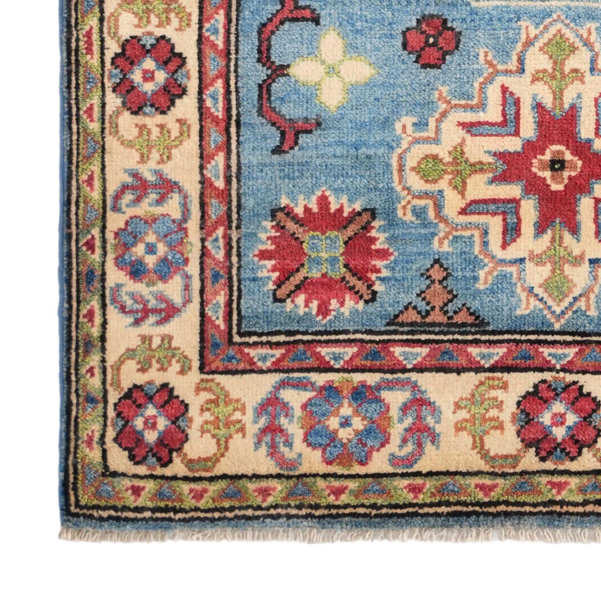 Detail image 7 of 12: 2' 9 x 4' 2 Hand Knotted Kazak Rug