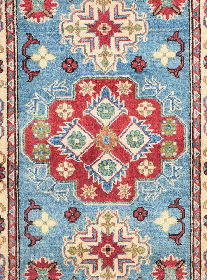 Detail image of 2' 9 x 4' 2 Hand Knotted Kazak Rug