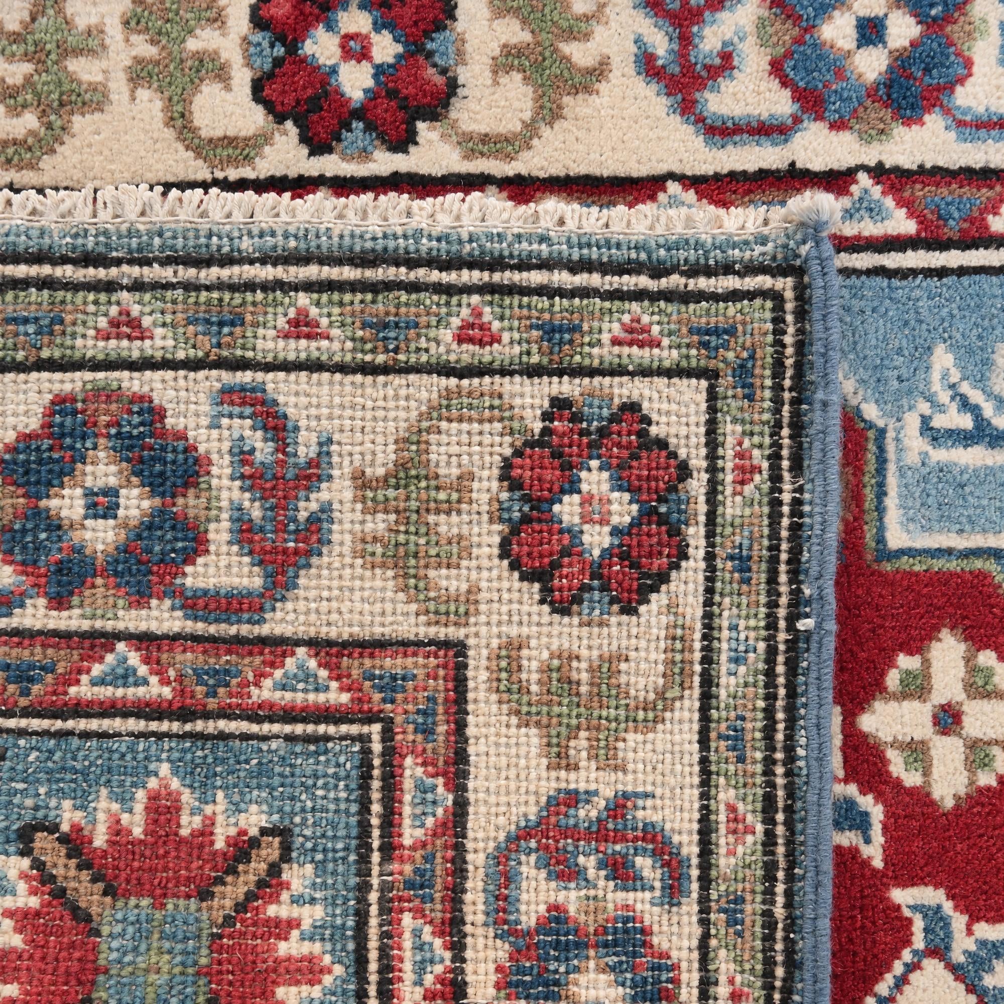 Detail image 12 of 12: 2' 9 x 4' 2 Hand Knotted Kazak Rug