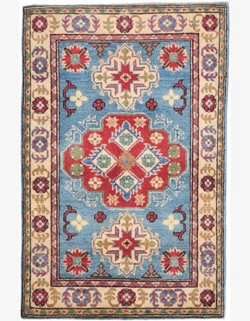 2' 9 x 4' 2 Hand Knotted Kazak Rug