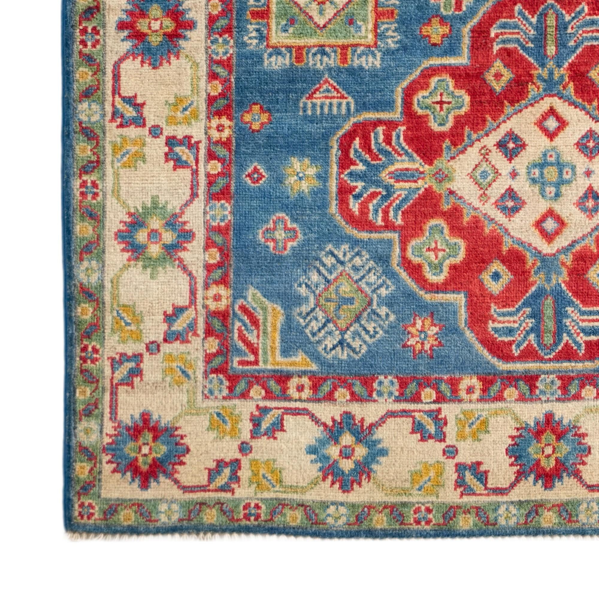 Detail image 7 of 12: 4' 1 x 6' 4 Hand Knotted Kazak Rug