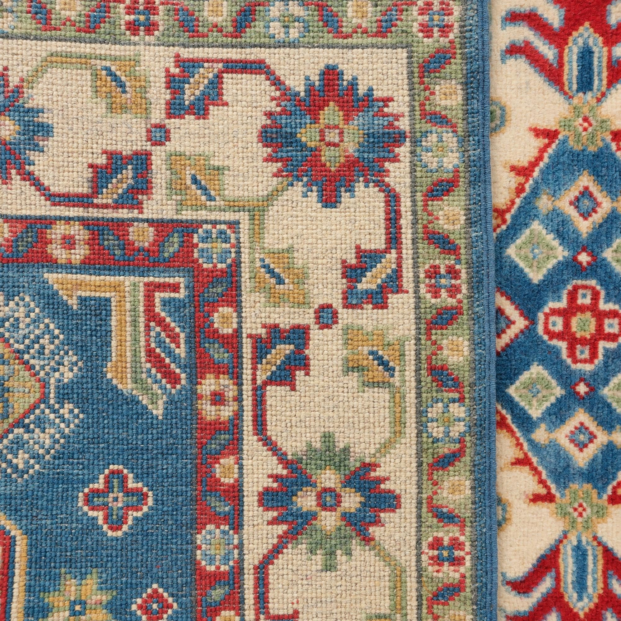 Detail image 12 of 12: 4' 1 x 6' 4 Hand Knotted Kazak Rug