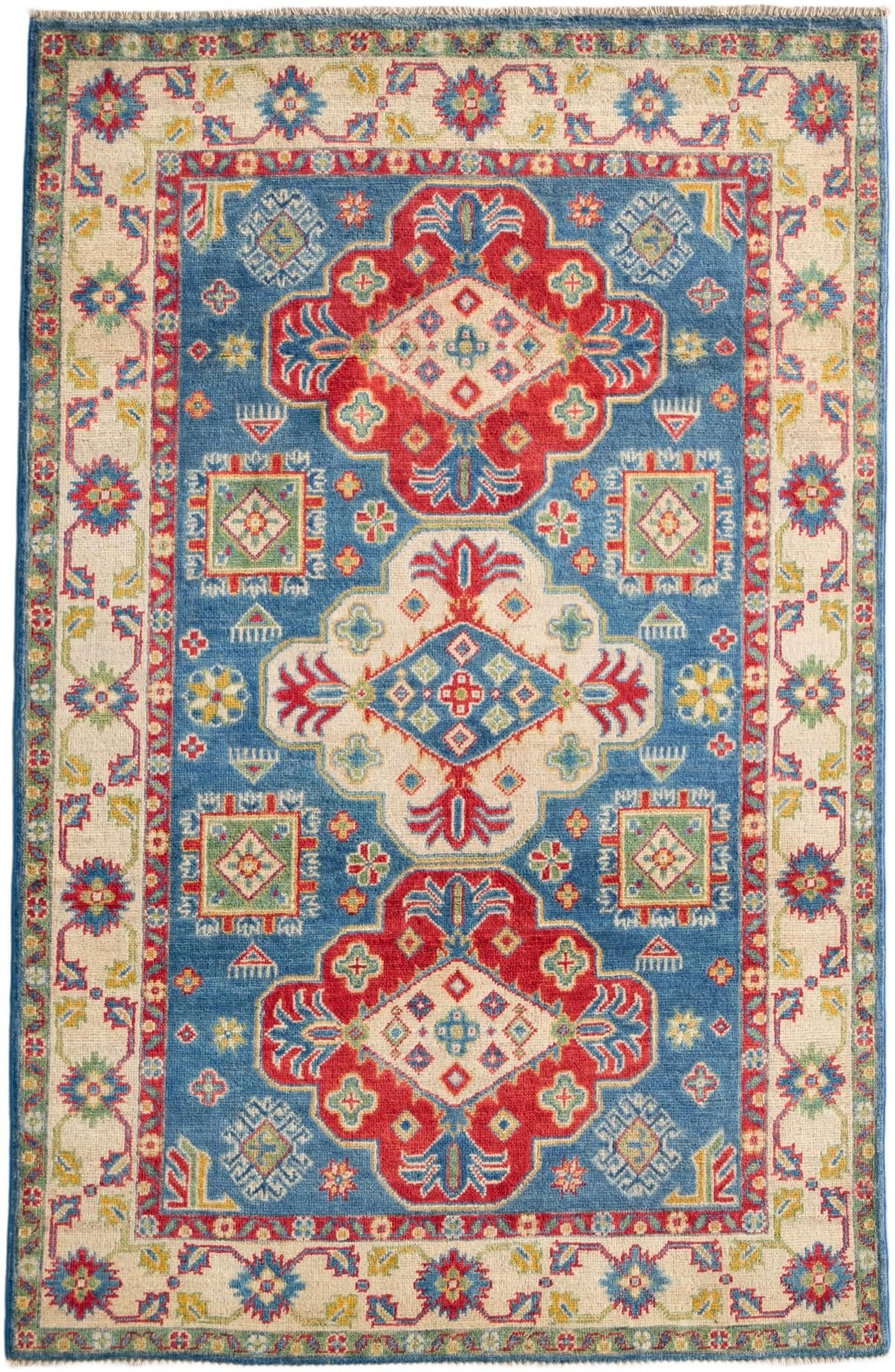 Detail image 2 of 12: 4' 1 x 6' 4 Hand Knotted Kazak Rug