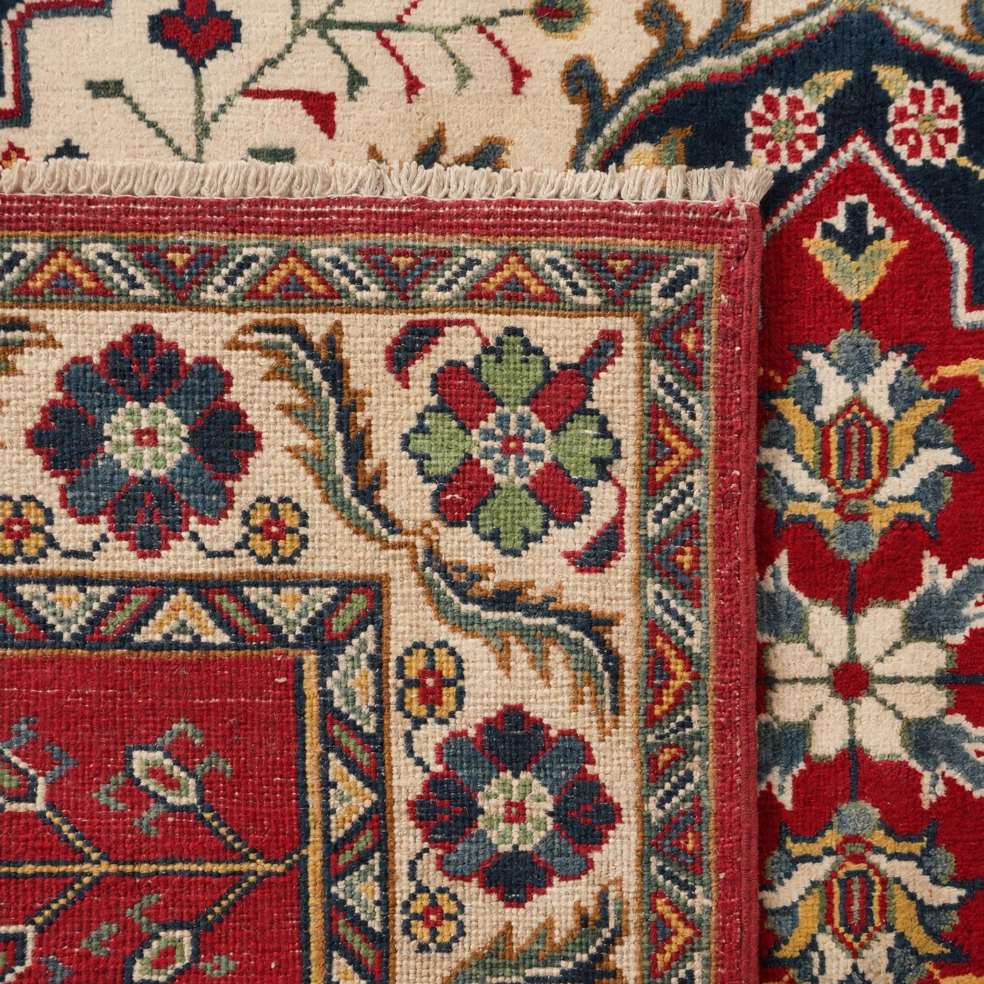 Detail image 11 of 11: 4' x 5' 10 Hand Knotted Kazak Rug