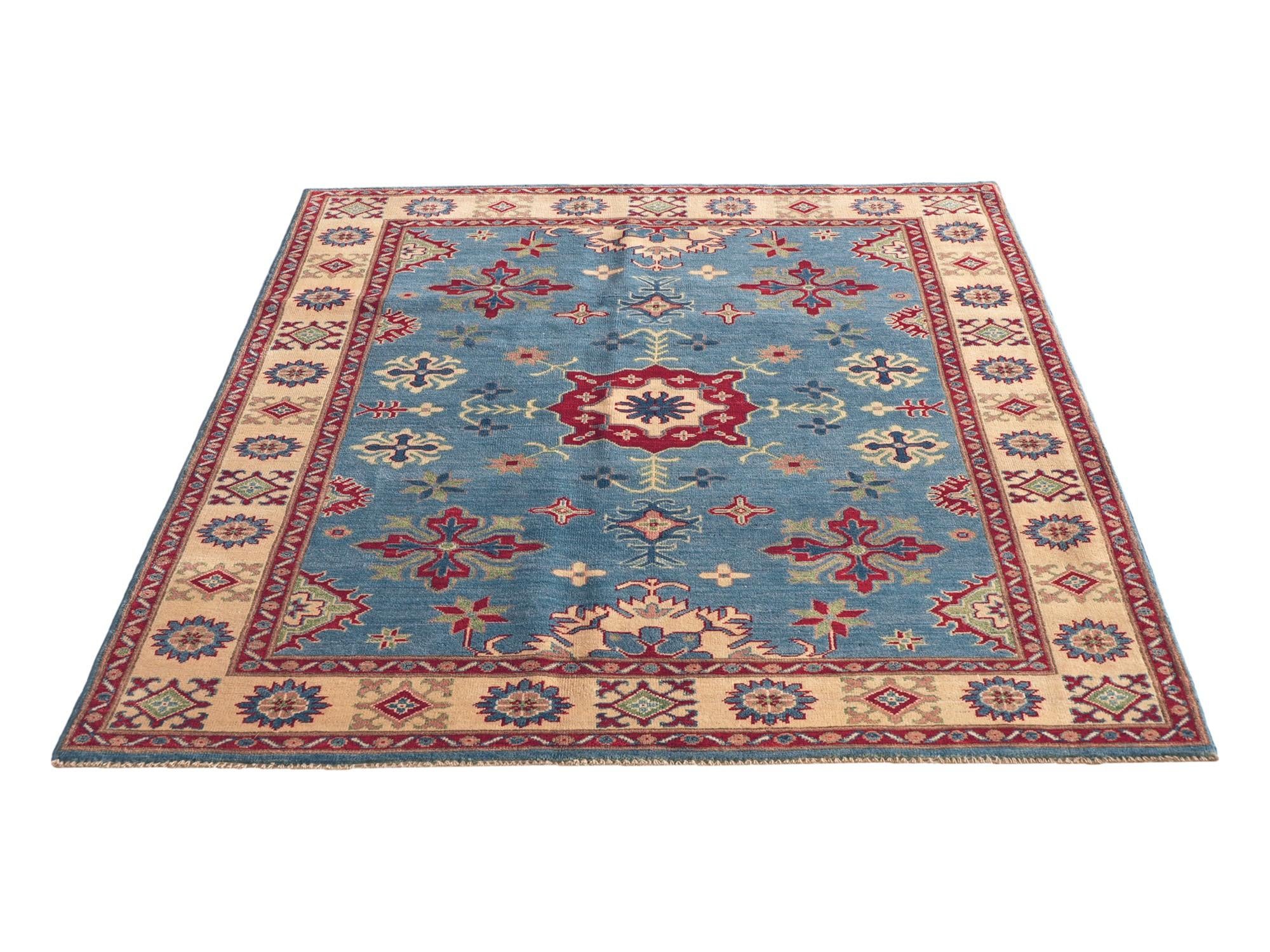 Detail image 5 of 12: 5' 1 x 6' 6 Hand Knotted Kazak Rug