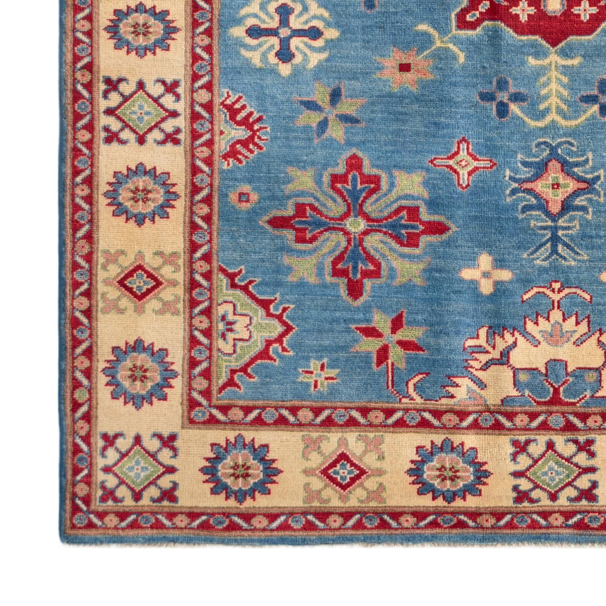 Detail image 7 of 12: 5' 1 x 6' 6 Hand Knotted Kazak Rug