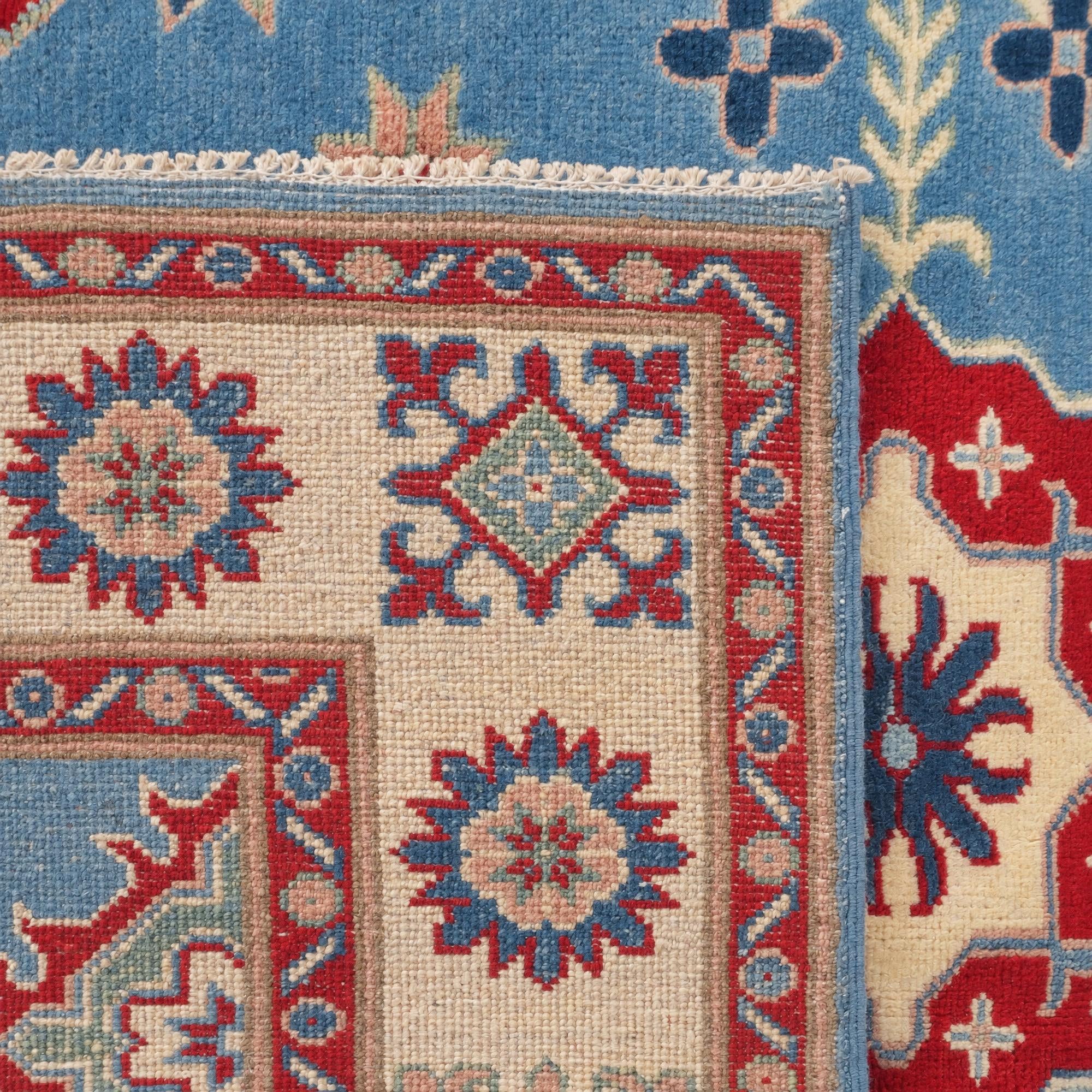 Detail image 12 of 12: 5' 1 x 6' 6 Hand Knotted Kazak Rug