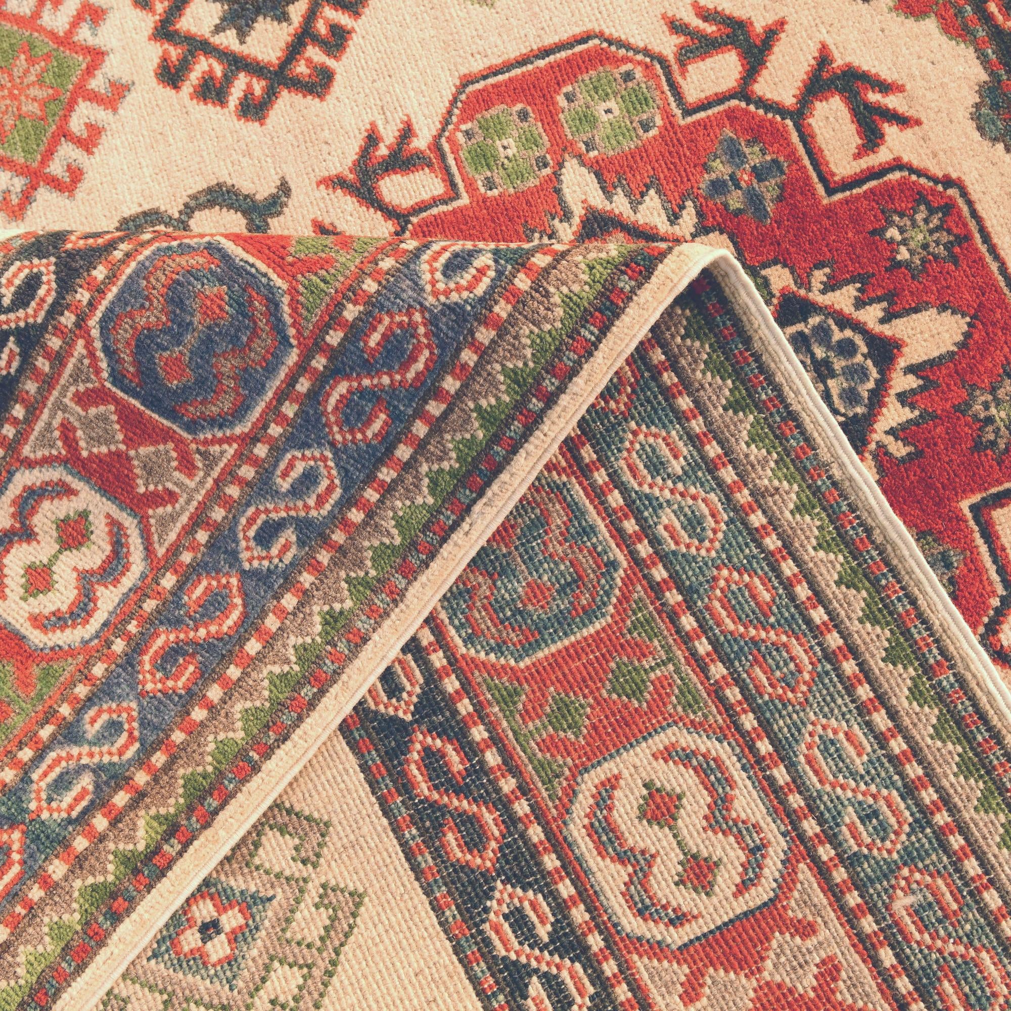 4' 11 x 6' 9 Hand Knotted Kazak Rug