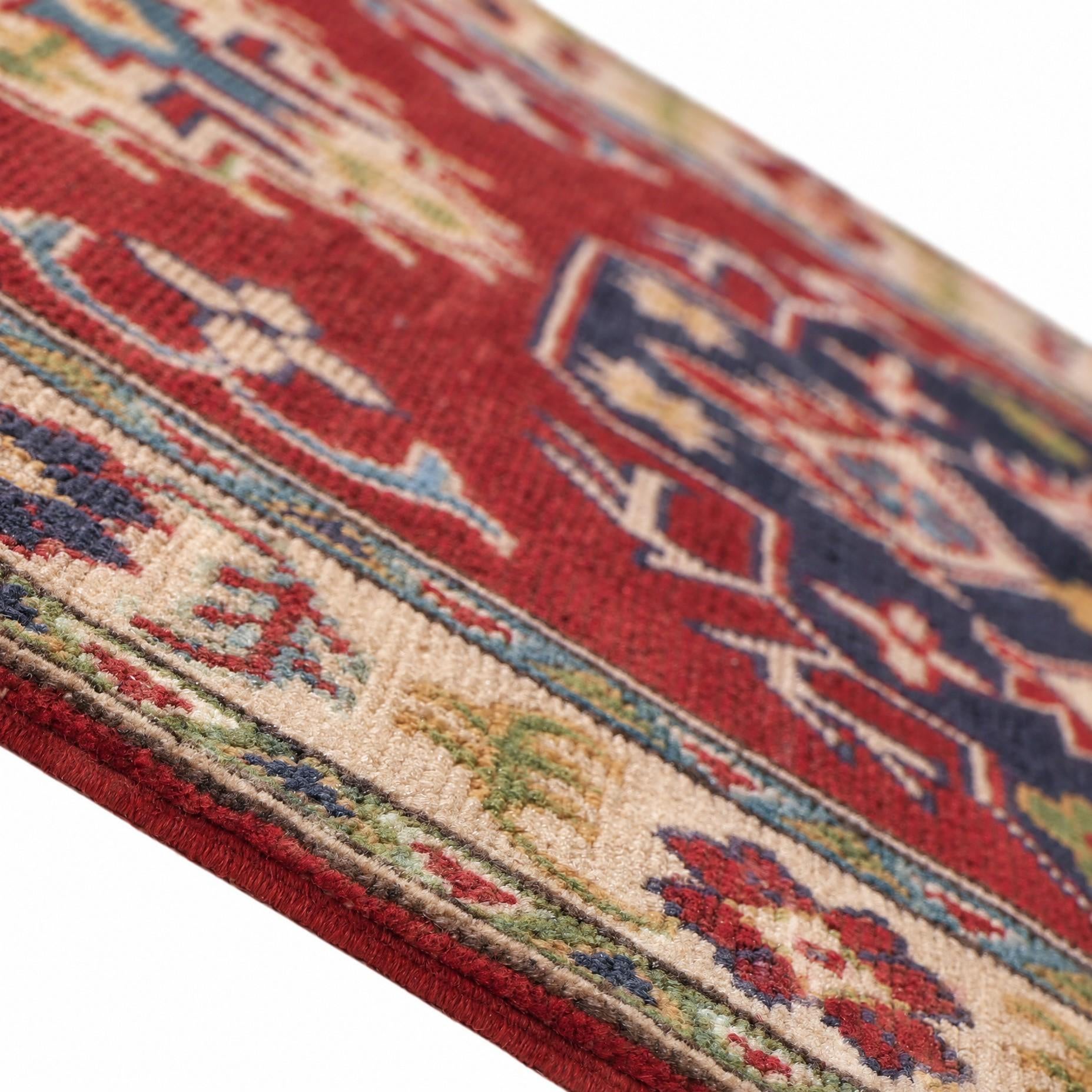 80cm x 130cm Handgeknüpft Kazak Teppich
